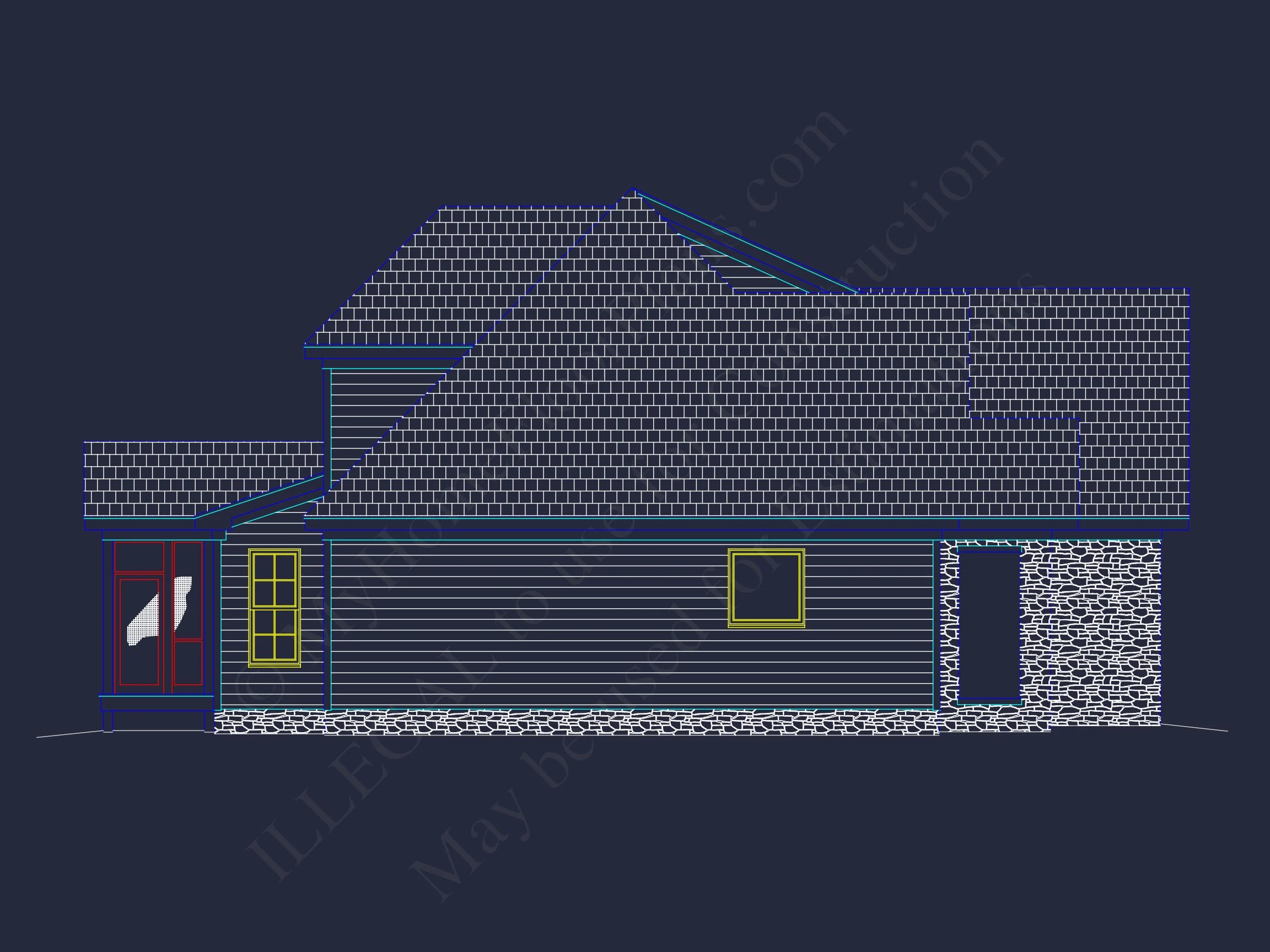 12-2743 HOUSE PLAN - Elegant House Plan with Detailed Floor Plans, CAD Designs, and Blueprint 5 Elegant house Plan with Detailed Floor Plans, CAD Designs, and Blueprint