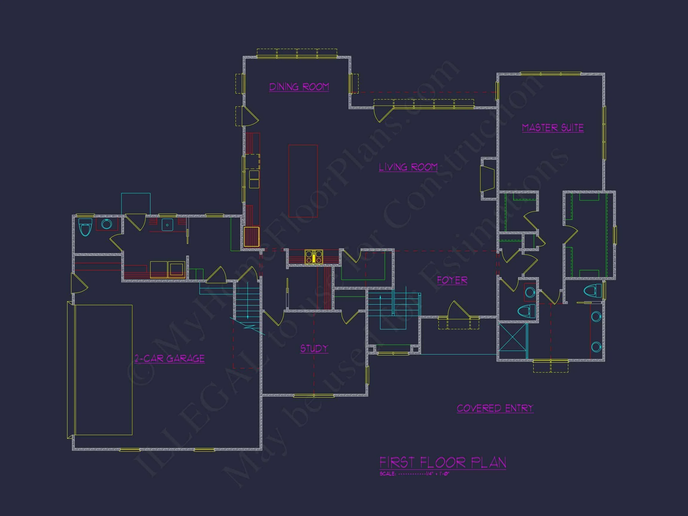 12-2696 HOUSE PLAN - Elegant House Floor Plan with CAD Designs for Modern Living 5 Elegant house Floor Plan with CAD Designs for Modern Living