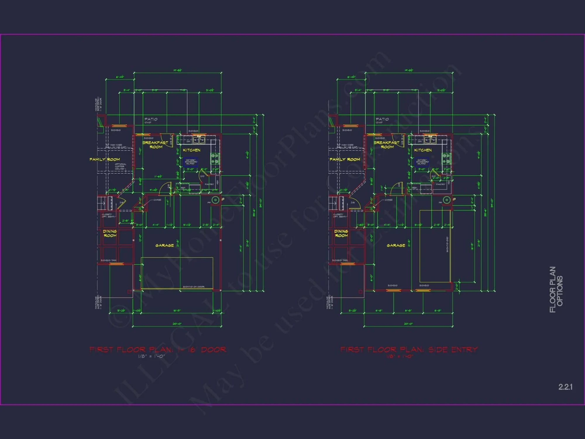 Modern Colonial house Plan with CAD Designs and Blueprints