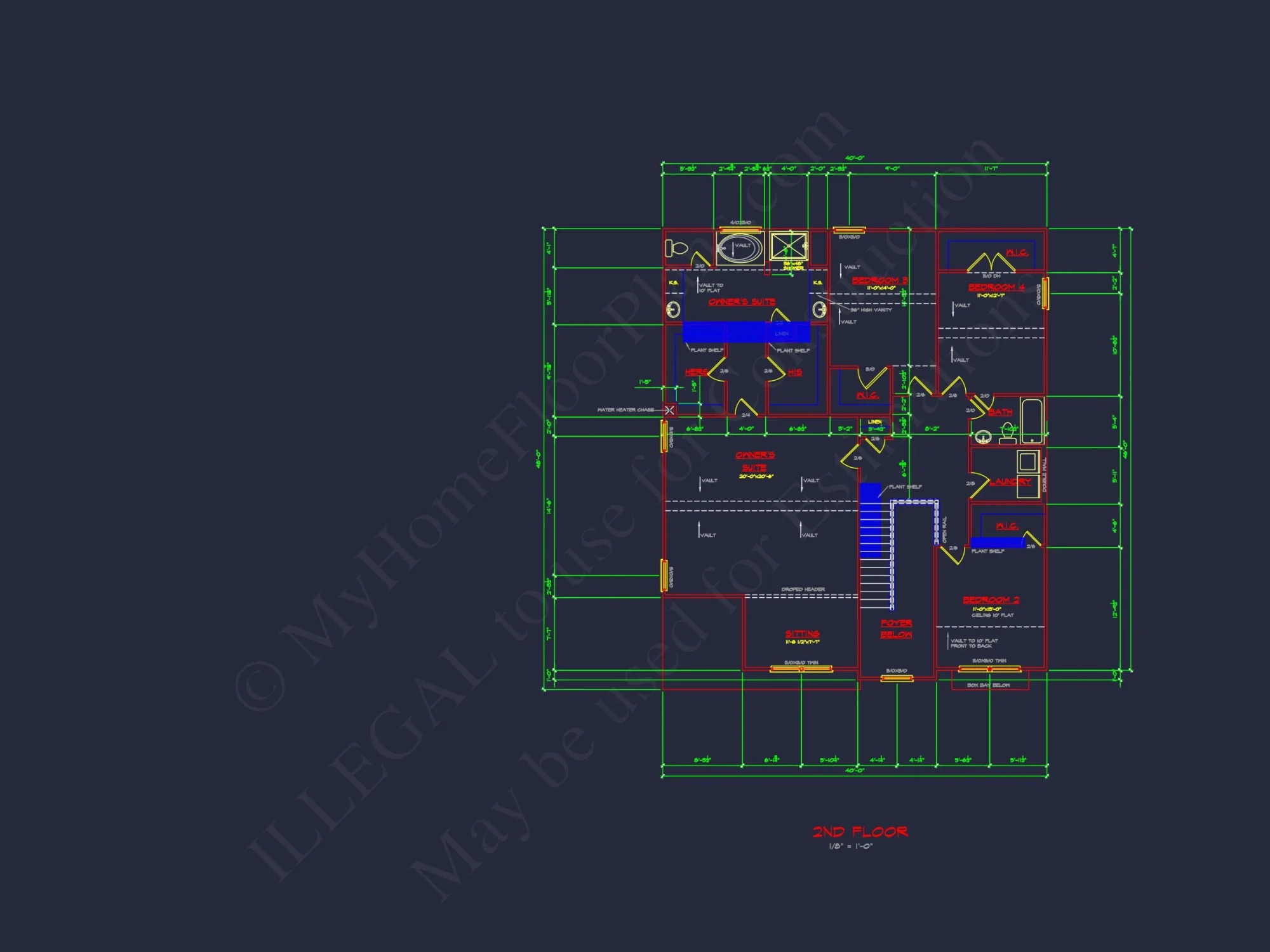 Spacious 2-Story house Plan with CAD Designs and Floor Blueprints