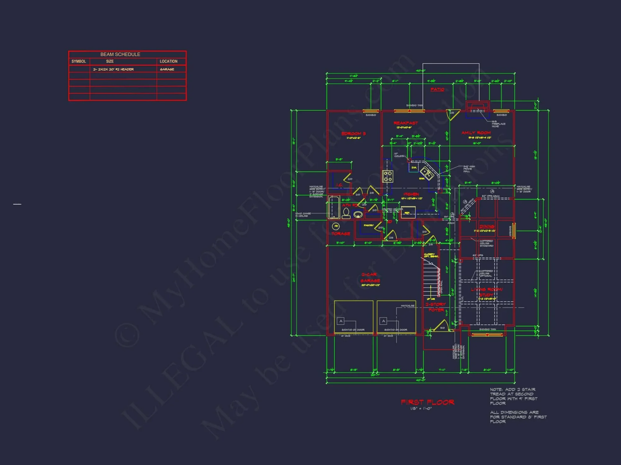 Spacious 2-Story house Plan with CAD Designs and Floor Blueprints