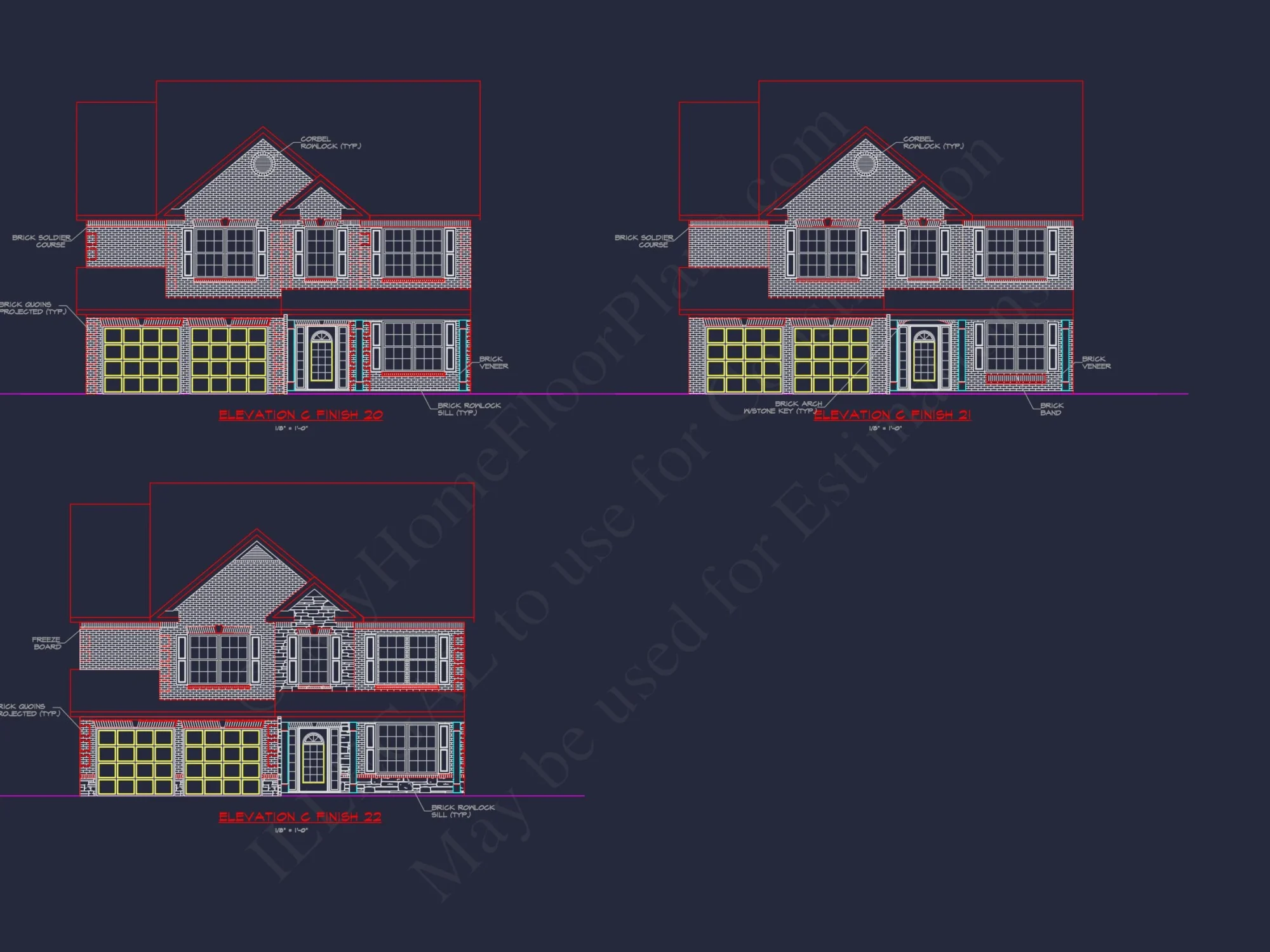 Spacious 2-Story house Plan with CAD Designs and Floor Blueprints