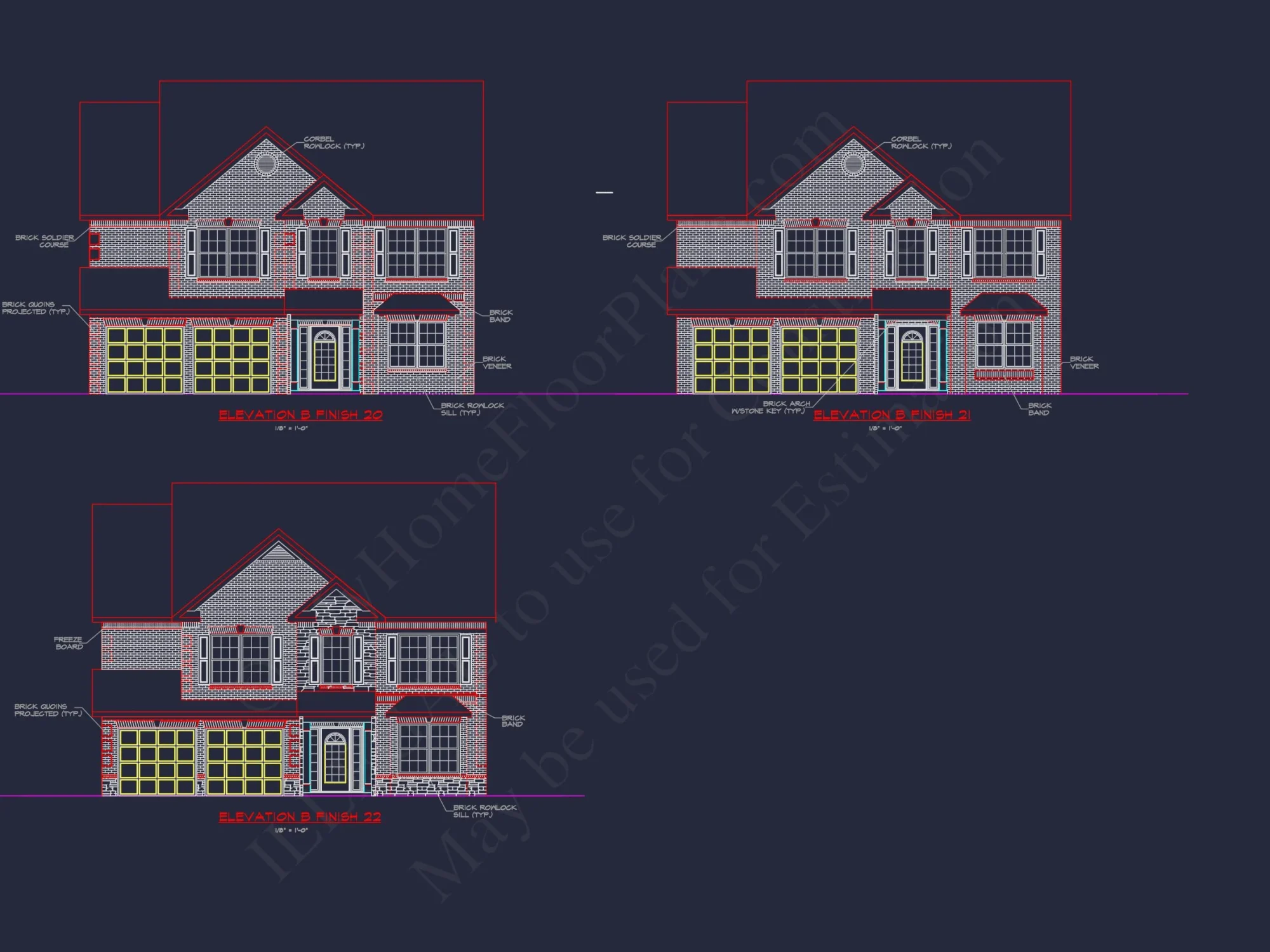 Spacious 2-Story house Plan with CAD Designs and Floor Blueprints