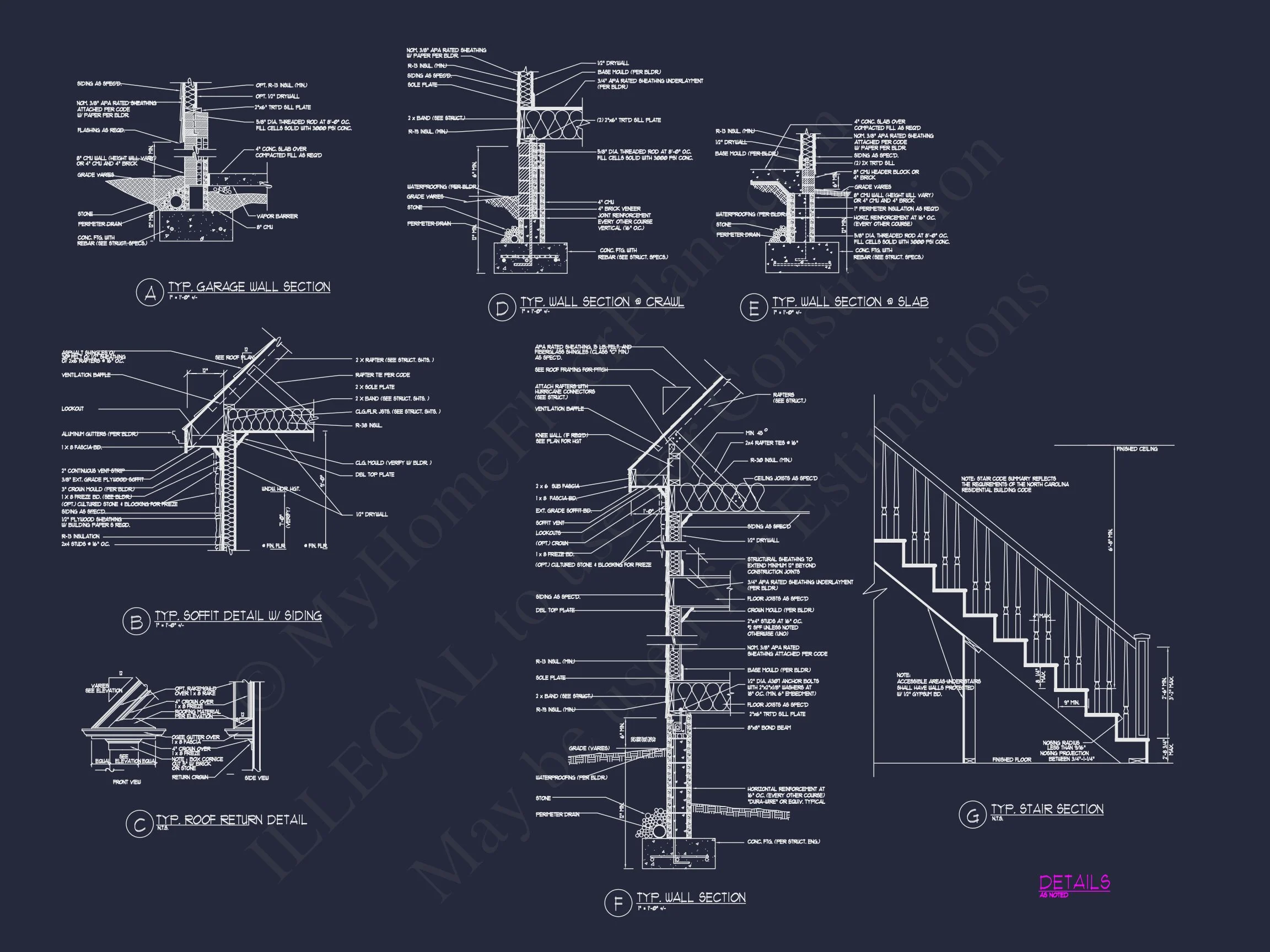 12-2580 HOUSE PLAN - Craftsman House Floor Plan with CAD Blueprint and Designs 19 Craftsman house Floor Plan with CAD Blueprint and Designs