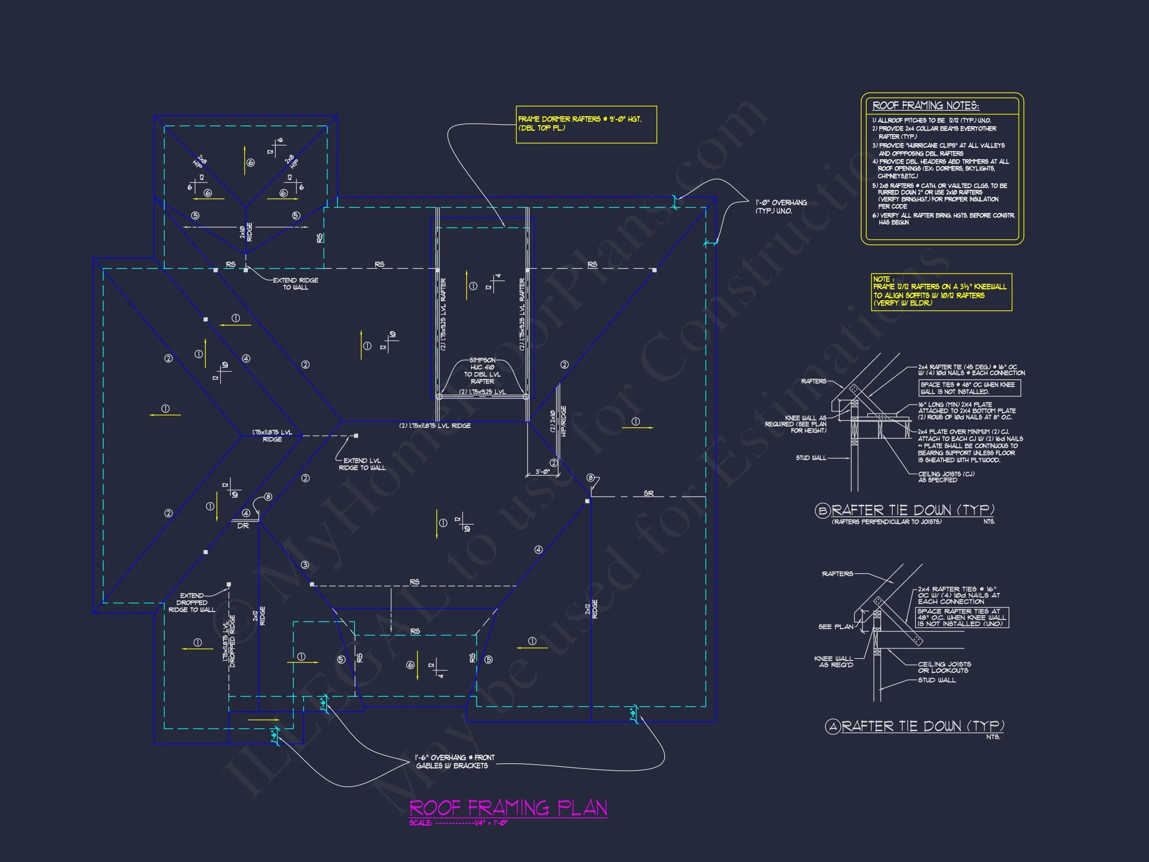 12-2580 HOUSE PLAN - Craftsman House Floor Plan with CAD Blueprint and Designs 17 Craftsman house Floor Plan with CAD Blueprint and Designs