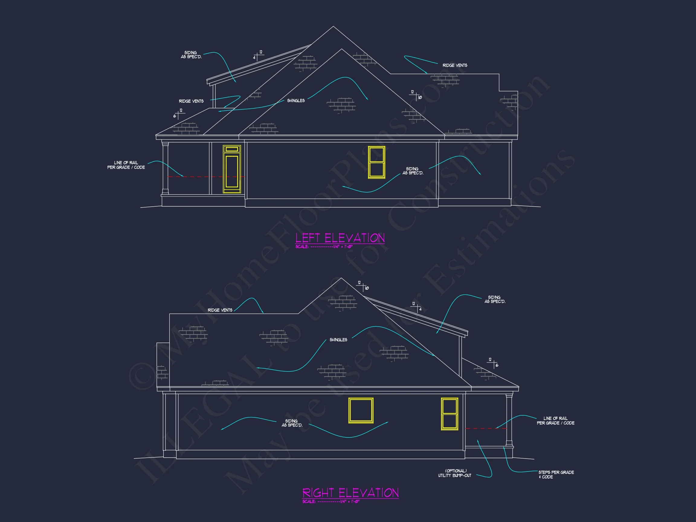 12-2580 HOUSE PLAN - Craftsman House Floor Plan with CAD Blueprint and Designs 11 Craftsman house Floor Plan with CAD Blueprint and Designs