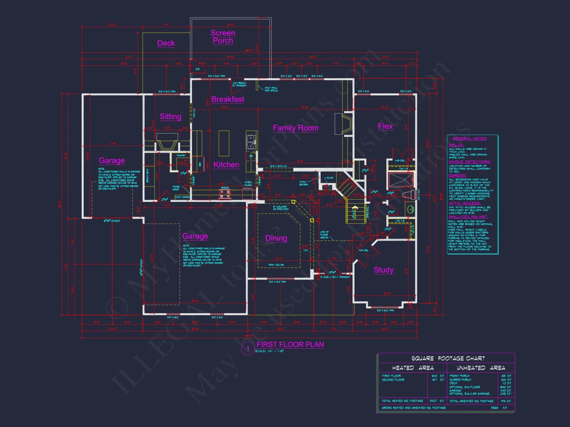Modern Craftsman house Plan with 3 Floors and Spacious Design