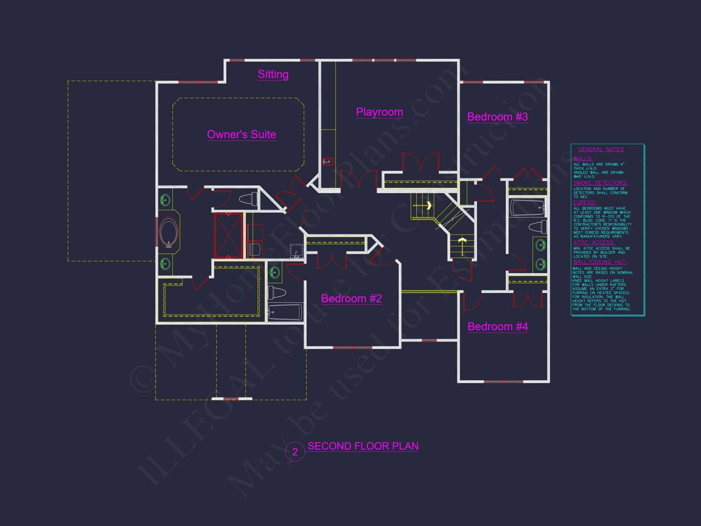 12-2549B HOUSE PLAN - Modern Craftsman House Plan with 3 Floors and Spacious Design 8 Modern Craftsman house Plan with 3 Floors and Spacious Design