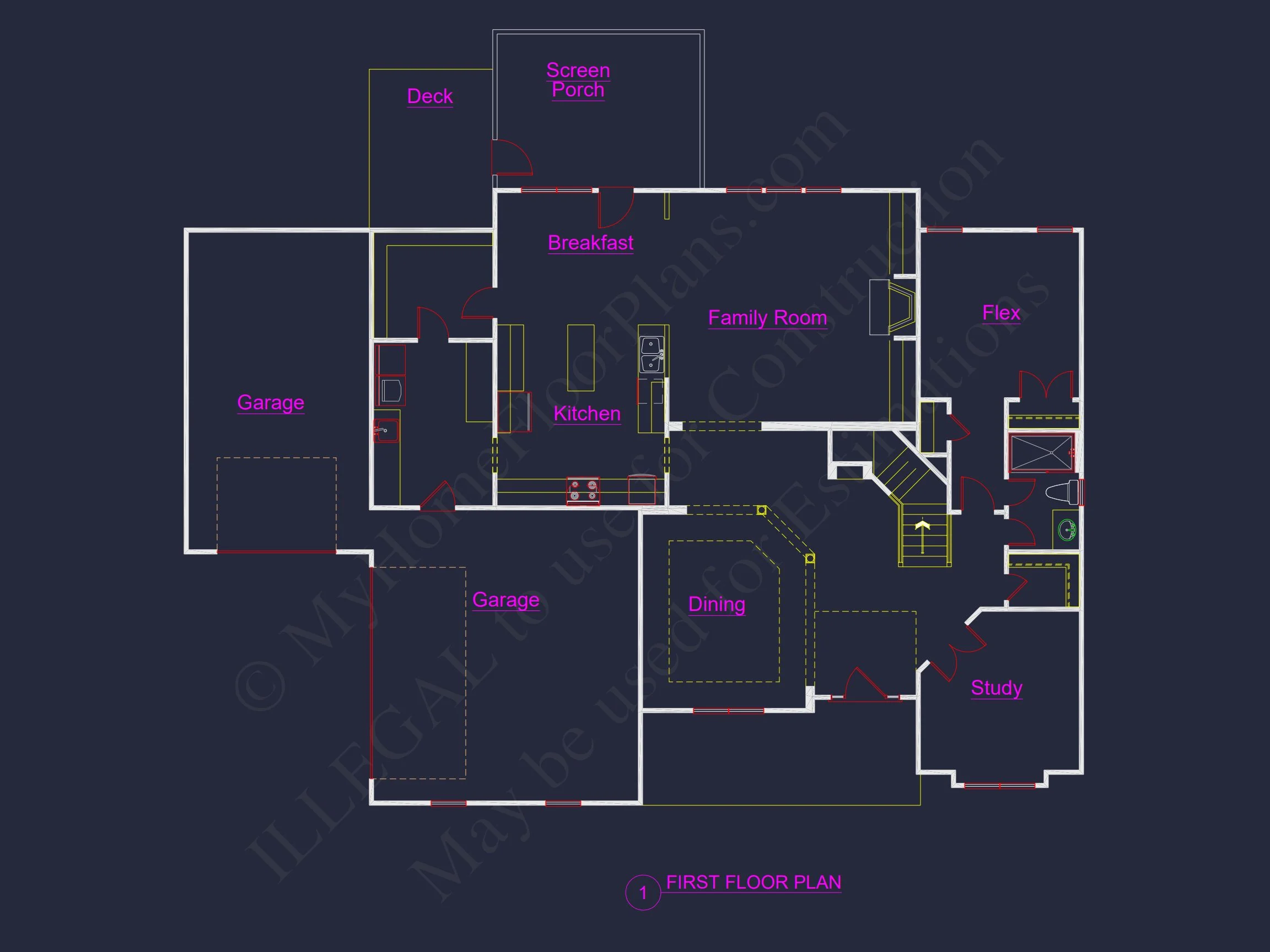 12-2549B HOUSE PLAN - Modern Craftsman House Plan with 3 Floors and Spacious Design 7 Modern Craftsman house Plan with 3 Floors and Spacious Design