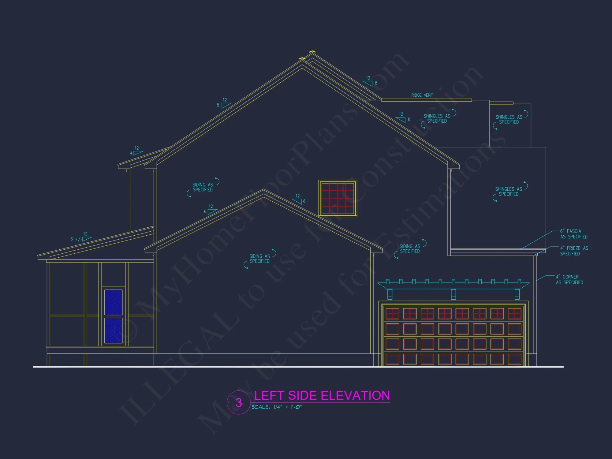 Modern Craftsman house Plan with 3 Floors and Spacious Design
