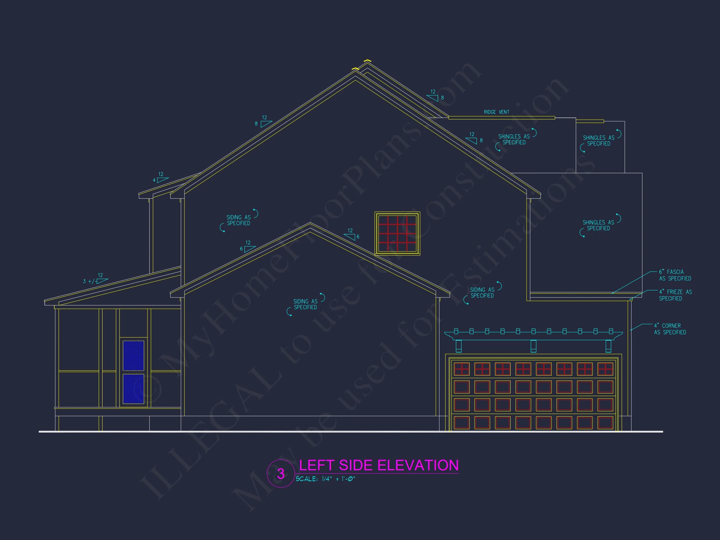 12-2549B HOUSE PLAN - Modern Craftsman House Plan with 3 Floors and Spacious Design 5 Modern Craftsman house Plan with 3 Floors and Spacious Design