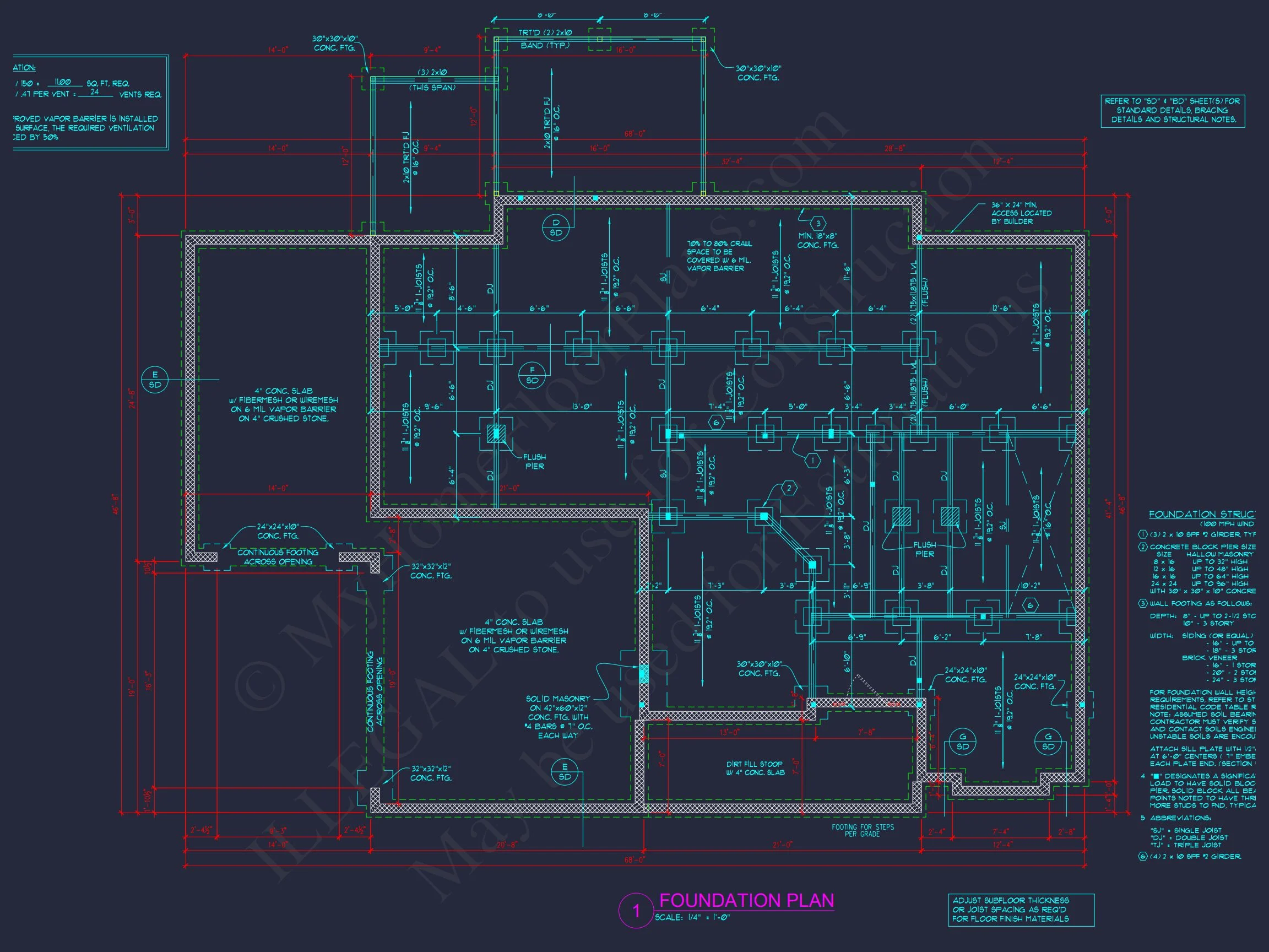 12-2549 HOUSE PLAN - Architectural Floor Plan Blueprint for Spacious 4-Bed Craftsman House 16 Architectural Floor Plan Blueprint for Spacious 4-Bed Craftsman house