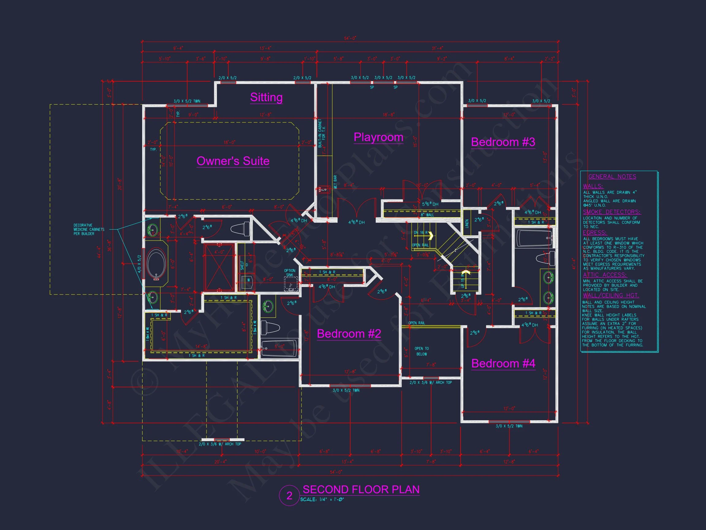 12-2549 HOUSE PLAN - Architectural Floor Plan Blueprint for Spacious 4-Bed Craftsman House 12 Architectural Floor Plan Blueprint for Spacious 4-Bed Craftsman house
