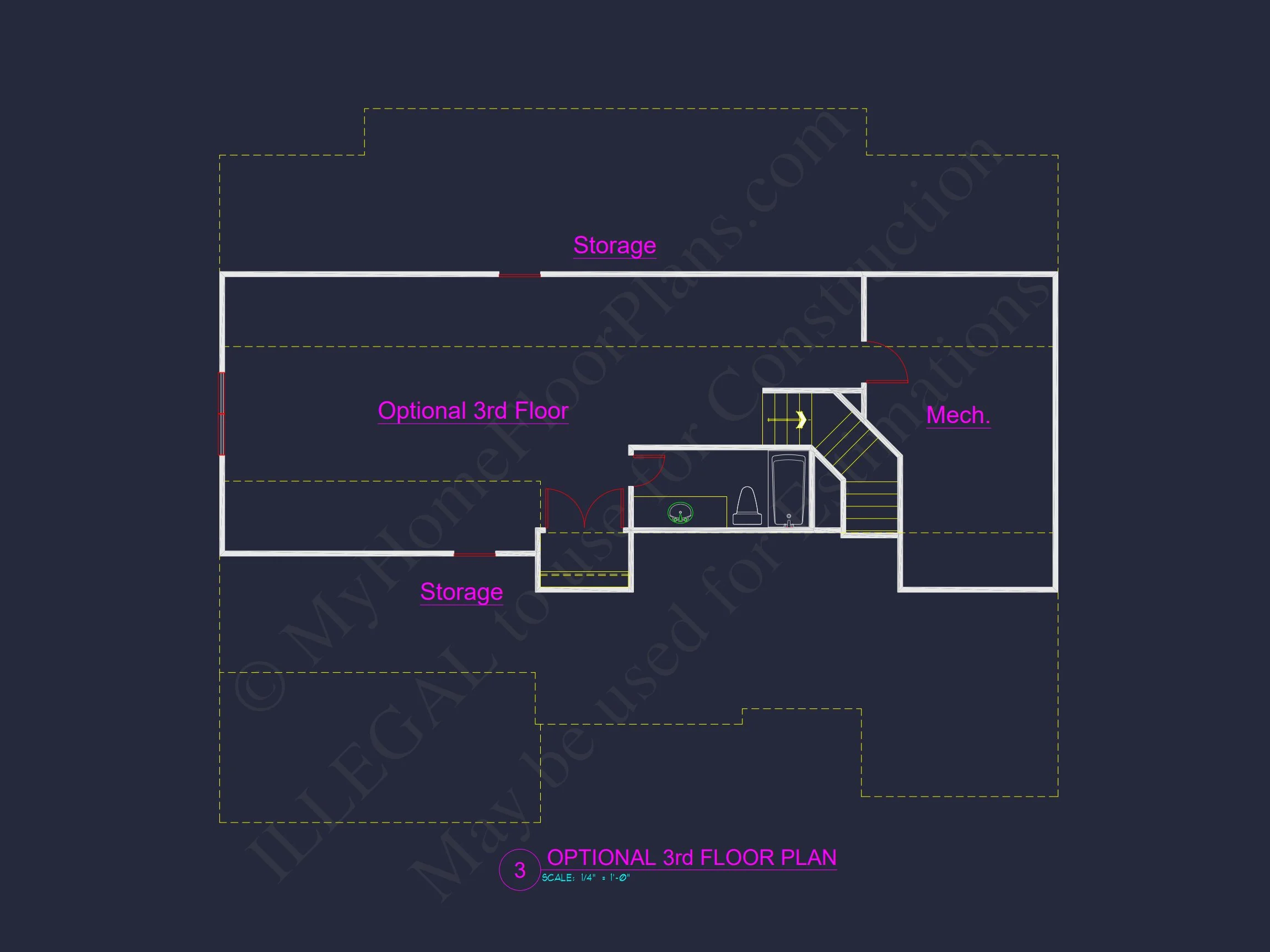 12-2549 HOUSE PLAN - Architectural Floor Plan Blueprint for Spacious 4-Bed Craftsman House 10 Architectural Floor Plan Blueprint for Spacious 4-Bed Craftsman house