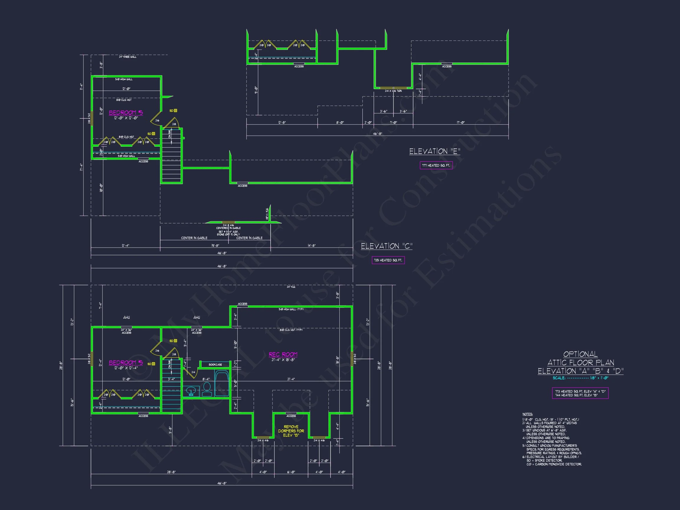 12-2440 HOUSE PLAN - Elegant House Design: CAD Blueprint for Multi-Level Living 44 Elegant house Design: CAD Blueprint for Multi-Level Living