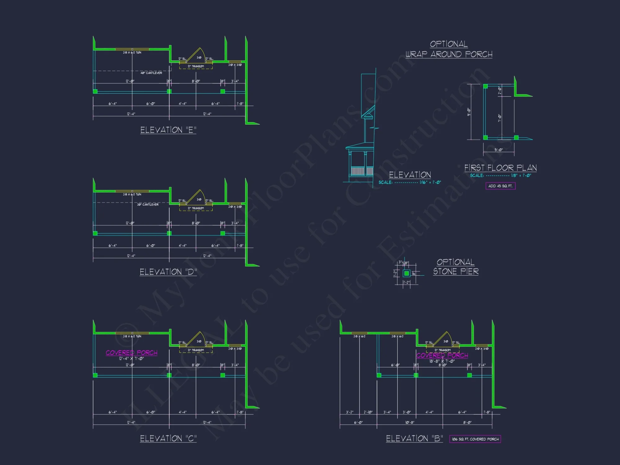 Elegant house Design: CAD Blueprint for Multi-Level Living