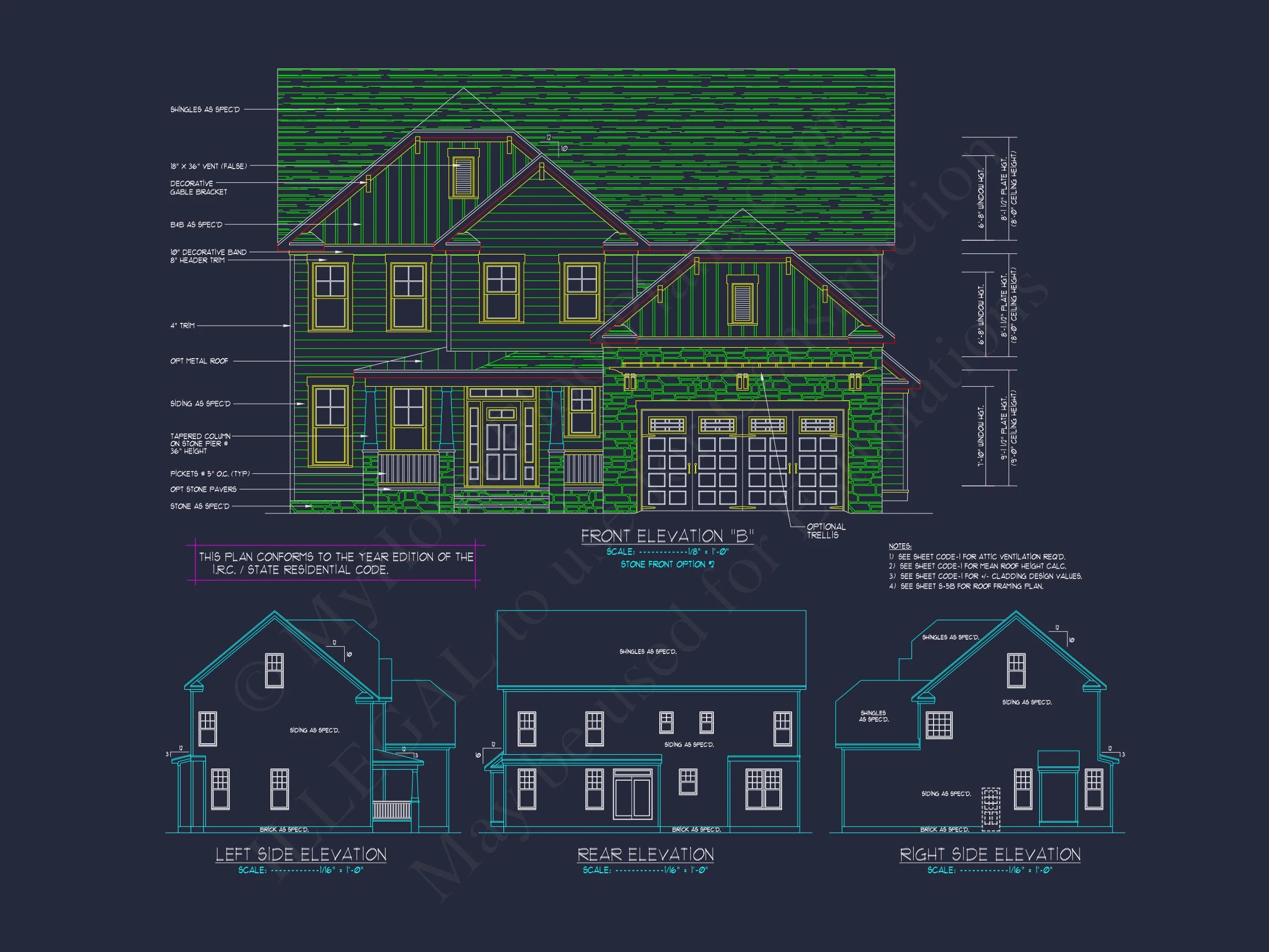 12-2440 HOUSE PLAN - Elegant House Design: CAD Blueprint for Multi-Level Living 15 Elegant house Design: CAD Blueprint for Multi-Level Living
