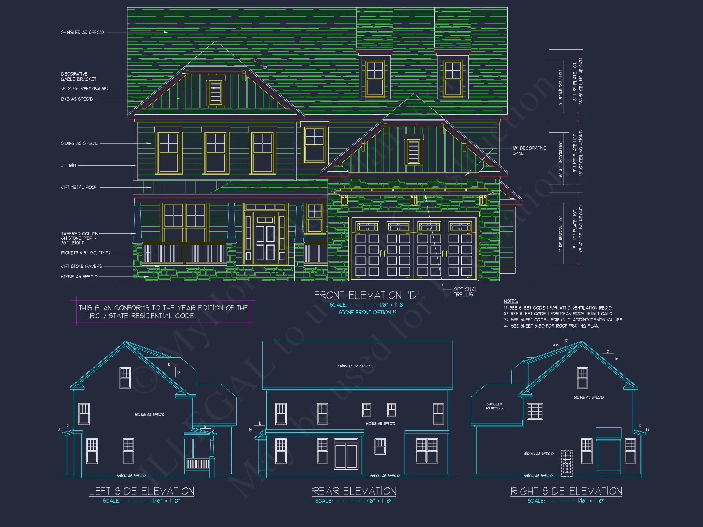 12-2440 HOUSE PLAN - Elegant House Design: CAD Blueprint for Multi-Level Living 13 Elegant house Design: CAD Blueprint for Multi-Level Living