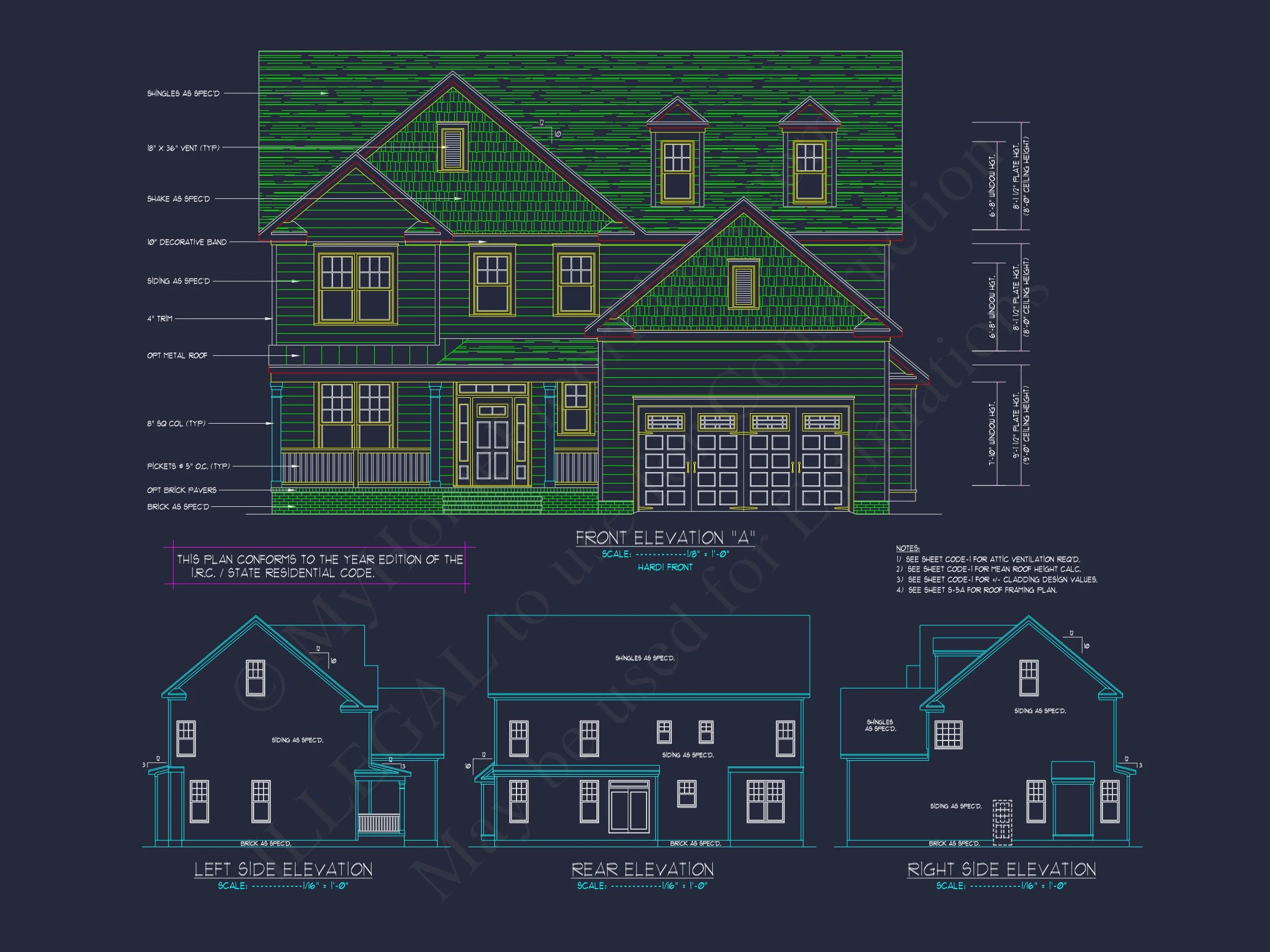 12-2440 HOUSE PLAN - Elegant House Design: CAD Blueprint for Multi-Level Living 6 Elegant house Design: CAD Blueprint for Multi-Level Living