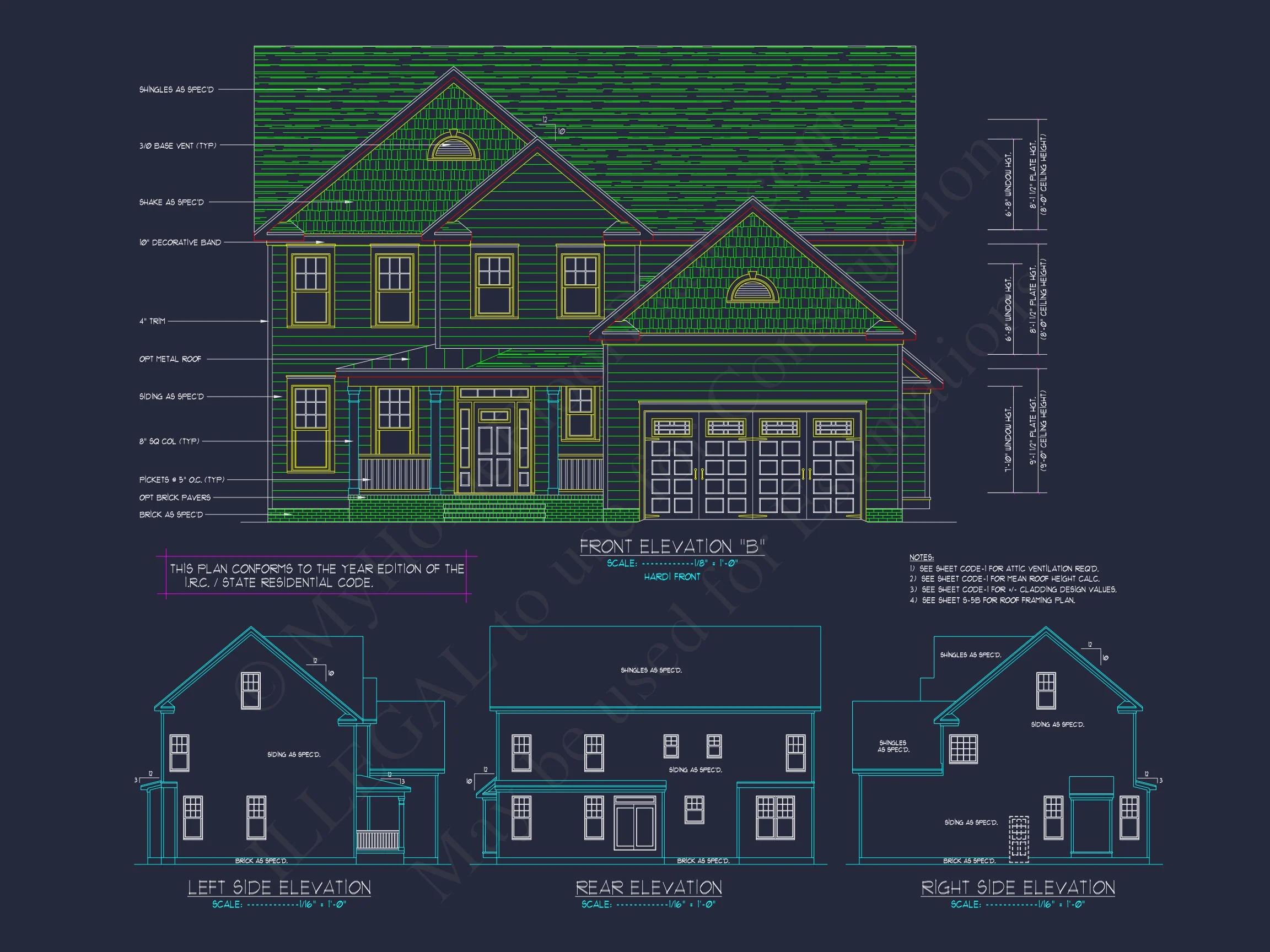 12-2440 HOUSE PLAN - Elegant House Design: CAD Blueprint for Multi-Level Living 5 Elegant house Design: CAD Blueprint for Multi-Level Living