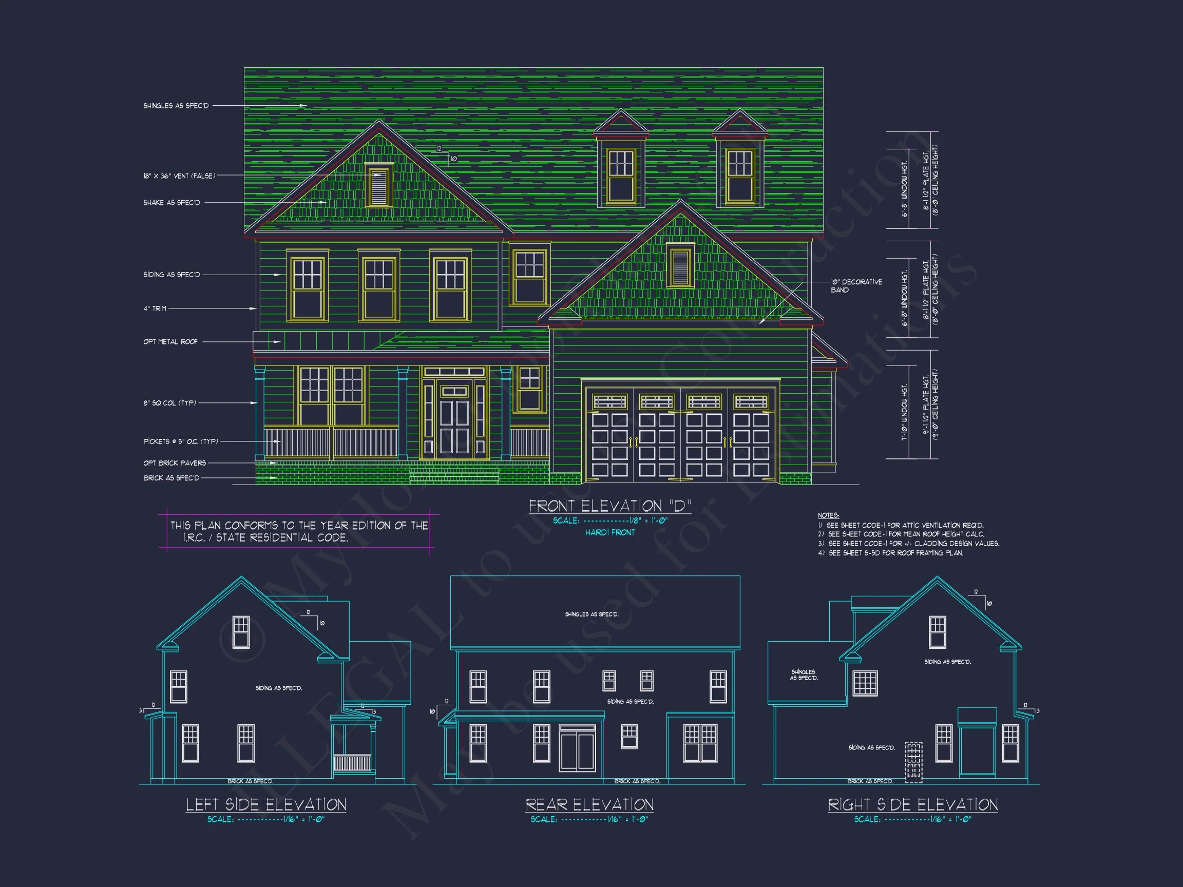 12-2440 HOUSE PLAN - Elegant House Design: CAD Blueprint for Multi-Level Living 3 Elegant house Design: CAD Blueprint for Multi-Level Living