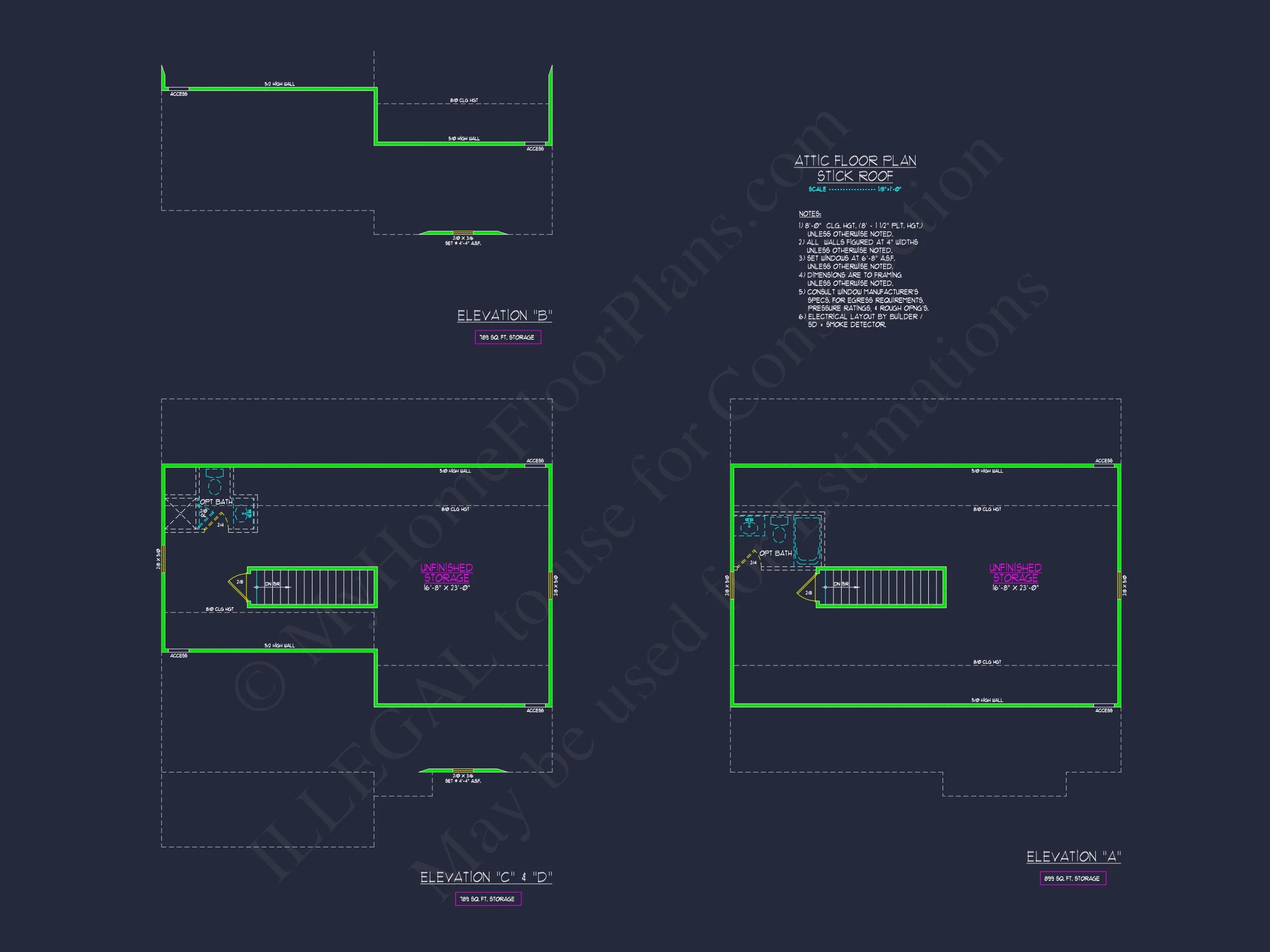 12-2439 HOUSE PLAN - House Plan Blueprint with 2 Floors, 4 Beds, 3 Car Garage 14 house Plan Blueprint with 2 Floors, 4 Beds, 3 Car Garage
