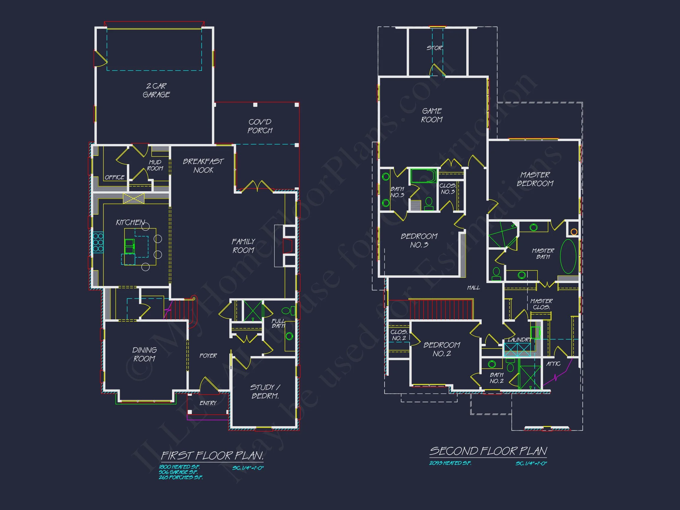 12-2393 HOUSE PLAN - Craftsman-Style House Floor Plan with Spacious CAD Designs 7 Craftsman-Style house Floor Plan with Spacious CAD Designs