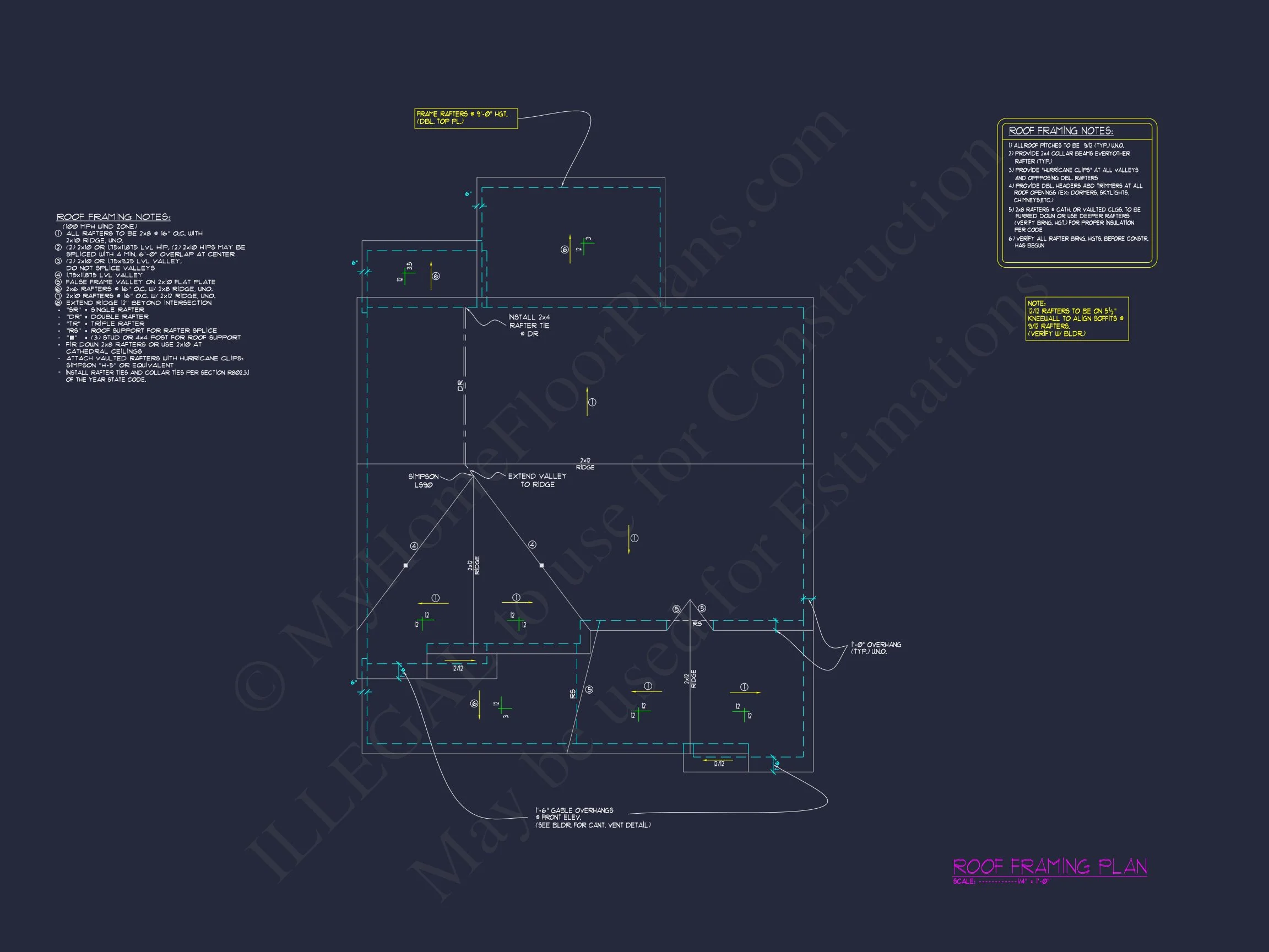 12-2364 HOUSE PLAN - Craftsman House Plan with 2-Story Floor Plan & CAD Designs 16 Craftsman house Plan with 2-Story Floor Plan & CAD Designs