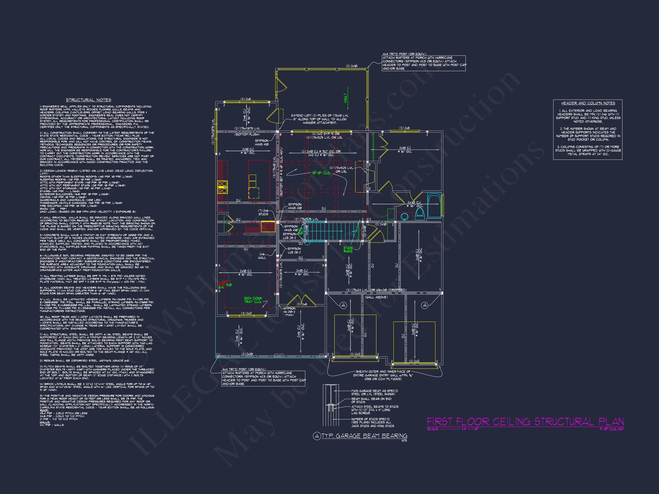12-2364 HOUSE PLAN - Craftsman House Plan with 2-Story Floor Plan & CAD Designs 11 Craftsman house Plan with 2-Story Floor Plan & CAD Designs