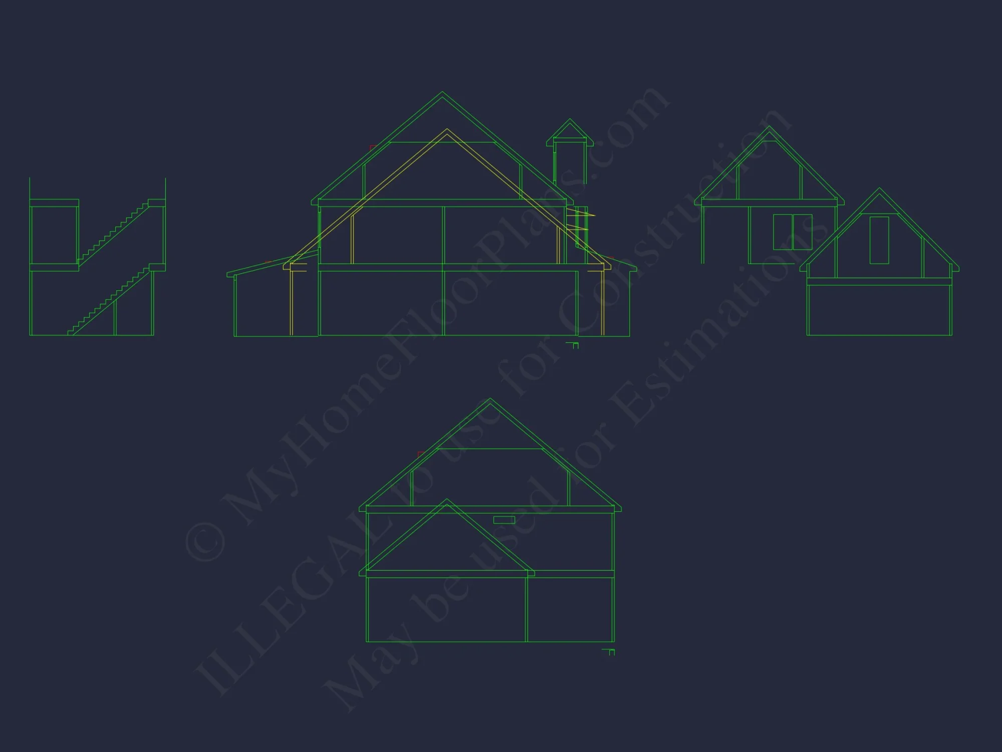 Floor Plan Blueprint in CAD