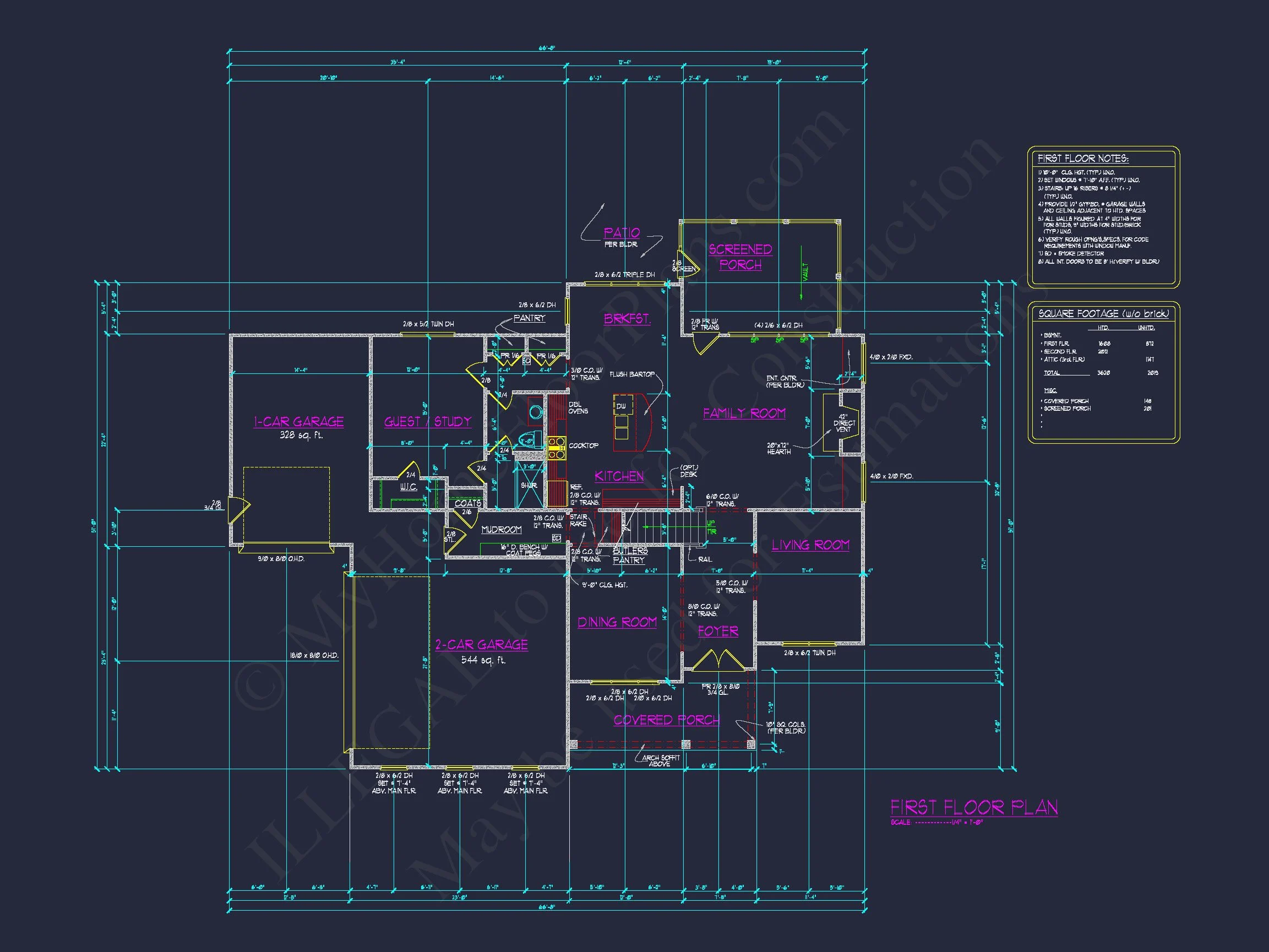 12-2224 HOUSE PLAN - Traditional House Floor Plan with 4 Beds, Blueprint & Designs 14 Traditional house Floor Plan with 4 Beds, Blueprint & Designs