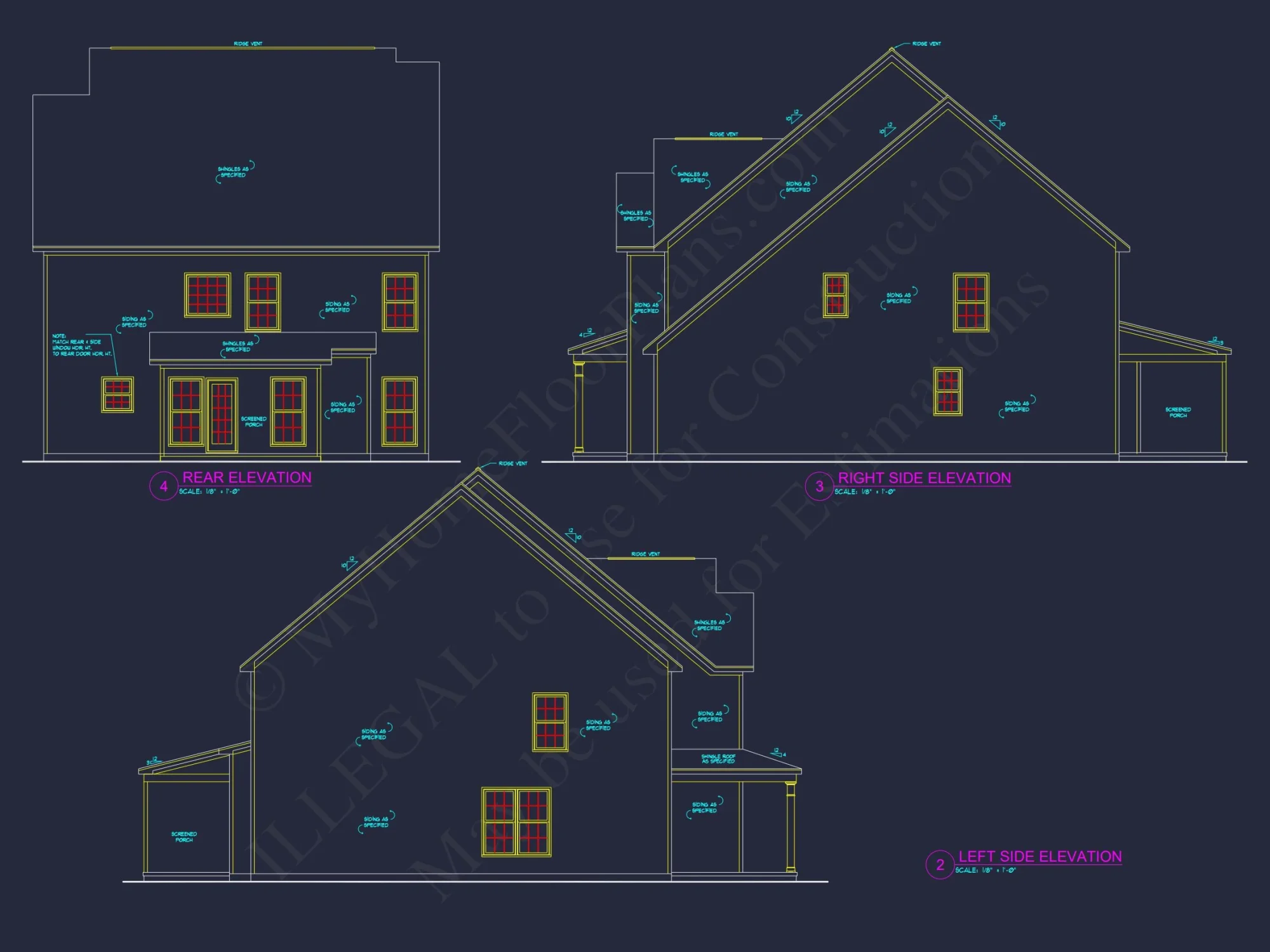 Modern Craftsman house Plan with 3 Floors and Open Floor Design