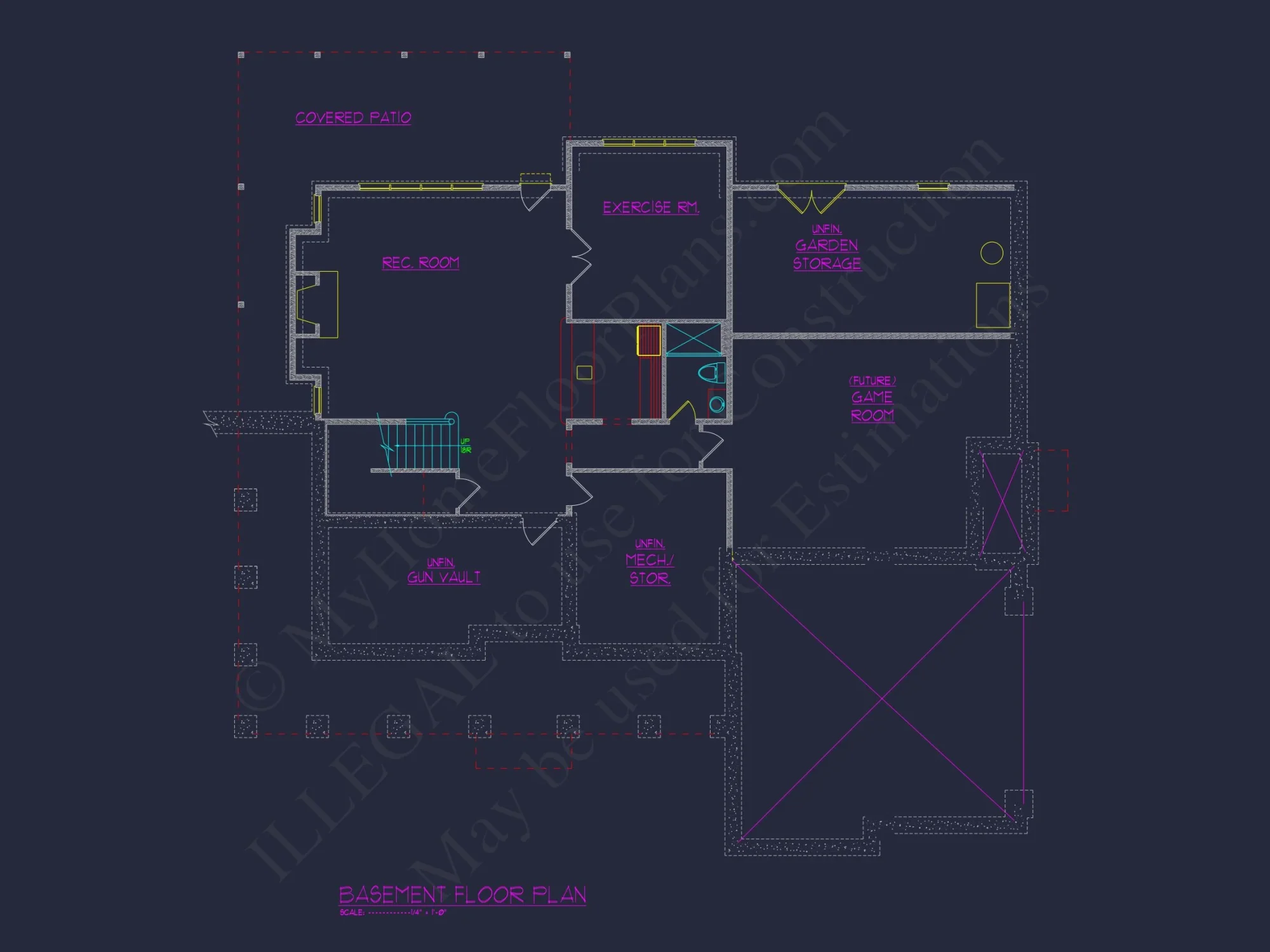 Colonial 2.5-Story house Plan: 4 Bed, 3 Bath, 2-Car Garage