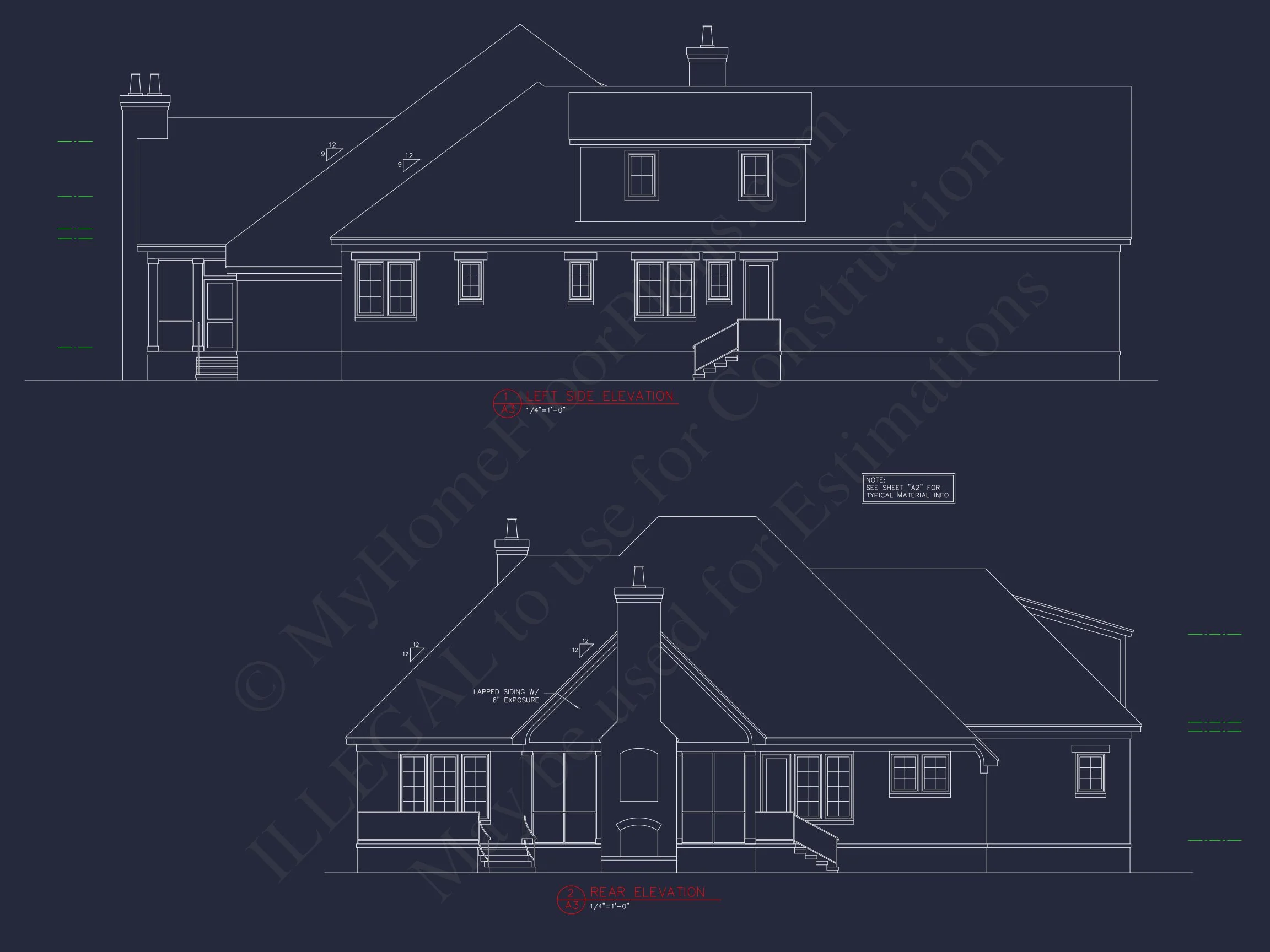 12-2147 HOUSE PLAN - Elegant House Plan with Spacious Floor Plan, CAD Designs, and Blueprint 4 Elegant house Plan with Spacious Floor Plan, CAD Designs, and Blueprint