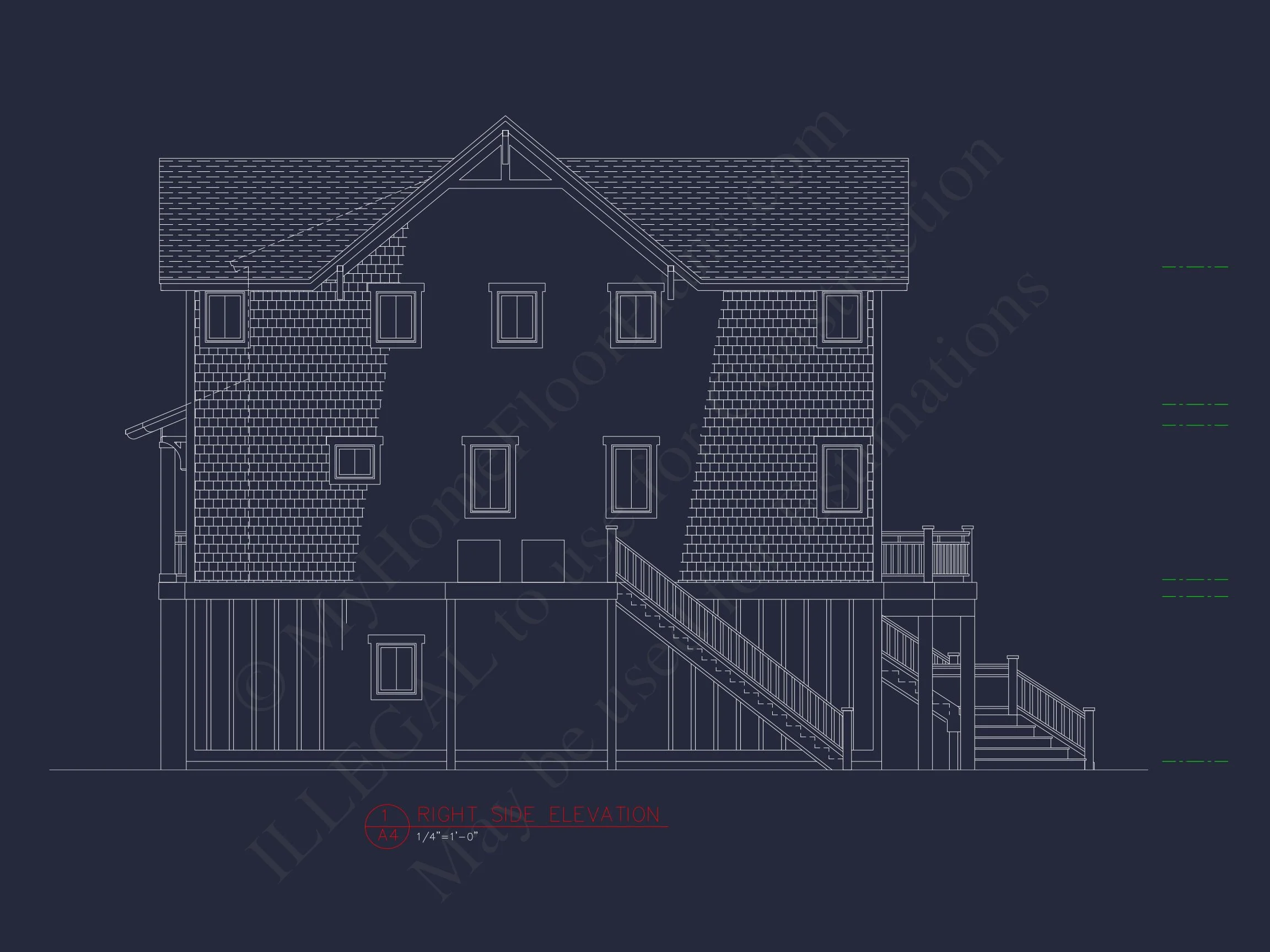 12-1075 HOUSE PLAN - Luxury Coastal House Plan with 3 Floors, CAD Designs & More 8 Luxury Coastal house Plan with 3 Floors, CAD Designs & More