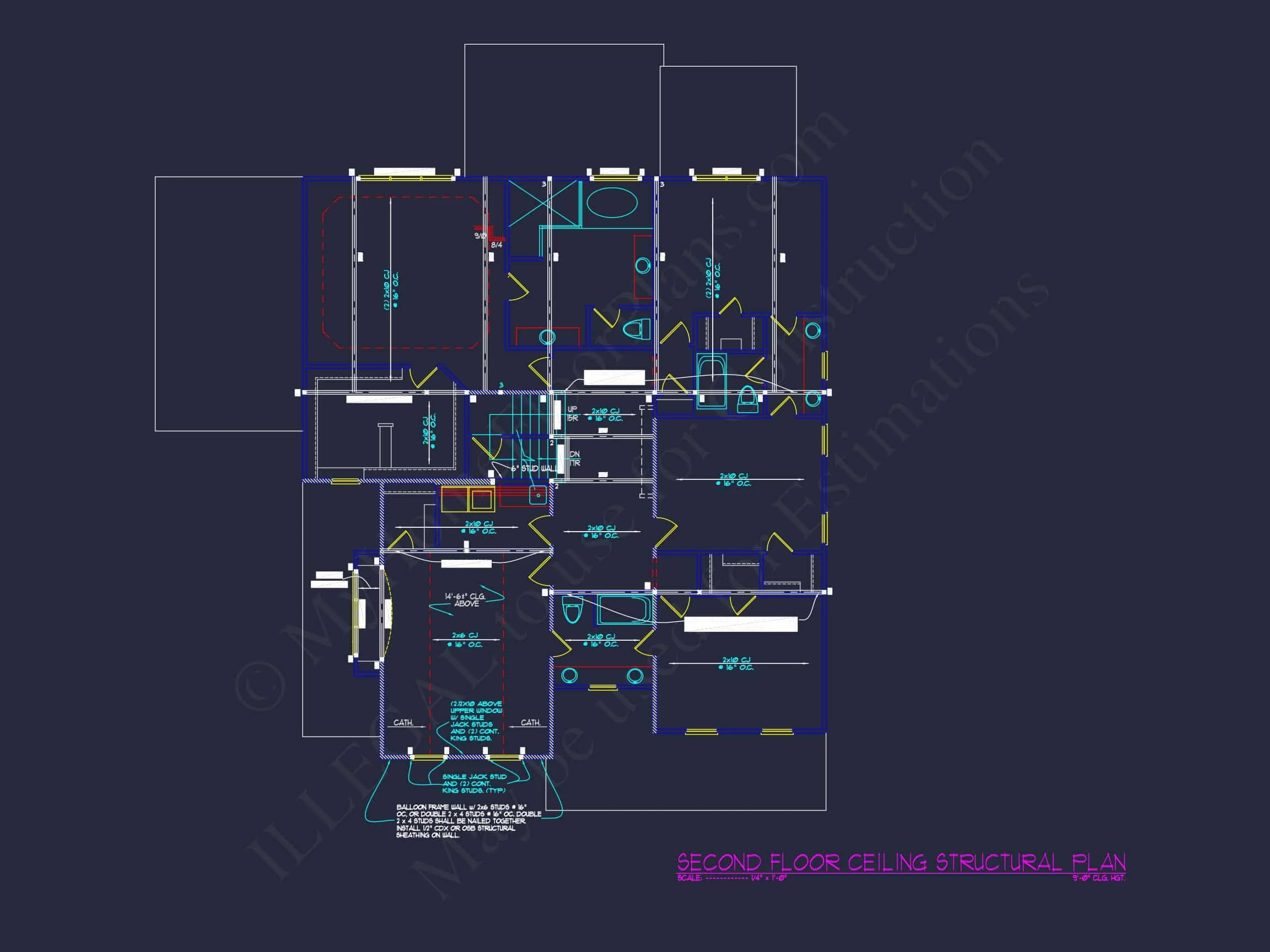 11-2077 HOUSE PLAN - Elegant House Plan: Spacious Floor Plan with Architectural CAD Designs 18 Elegant house Plan: Spacious Floor Plan with Architectural CAD Designs