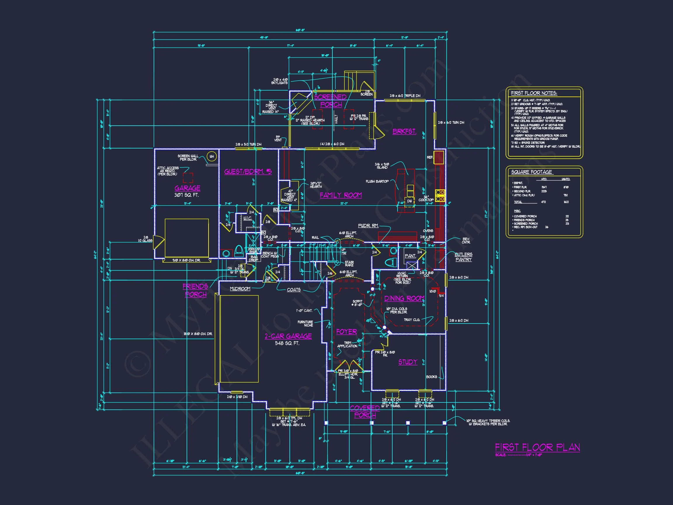 11-2077 HOUSE PLAN - Elegant House Plan: Spacious Floor Plan with Architectural CAD Designs 14 Elegant house Plan: Spacious Floor Plan with Architectural CAD Designs