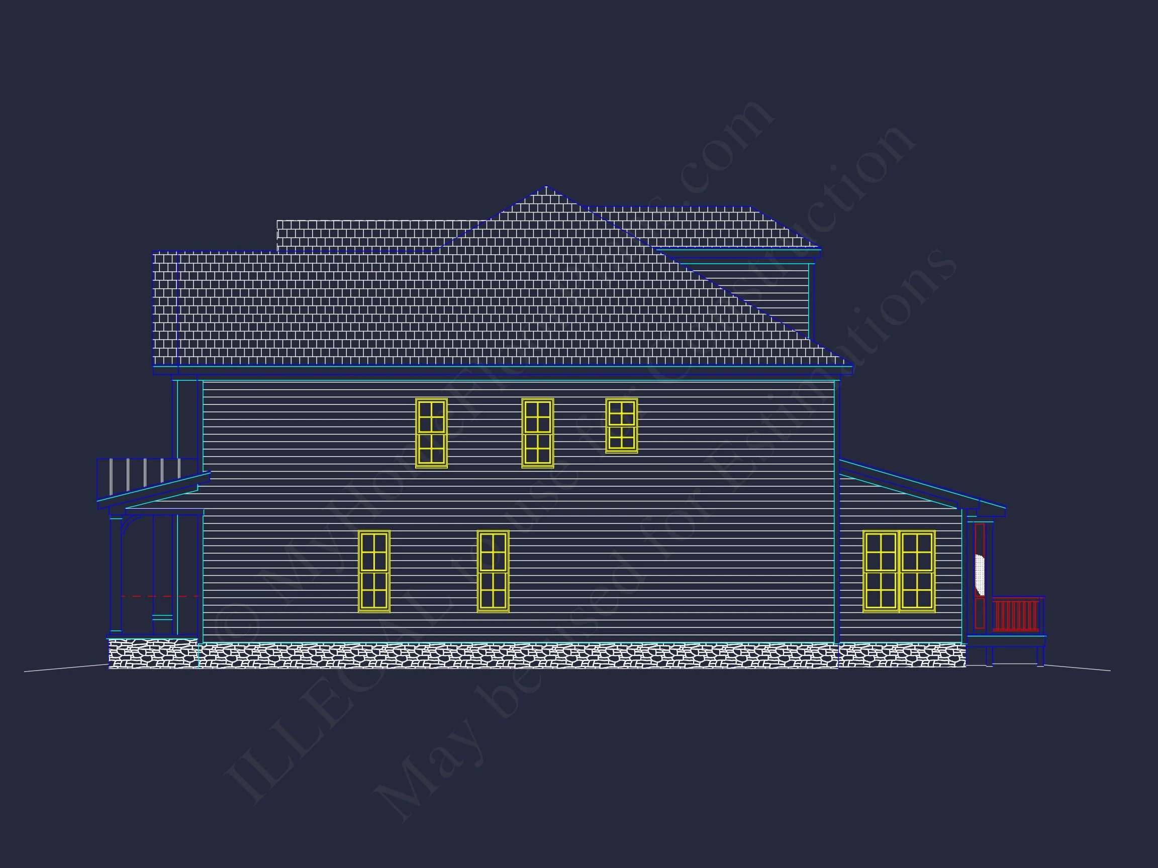 11-2077 HOUSE PLAN - Elegant House Plan: Spacious Floor Plan with Architectural CAD Designs 6 Elegant house Plan: Spacious Floor Plan with Architectural CAD Designs