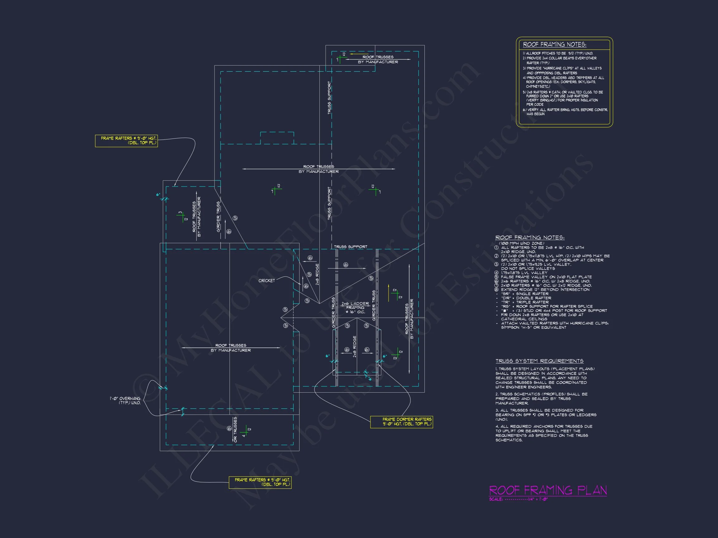 11-1985 HOUSE PLAN - Classic Suburban House Plan with Detailed Floor Blueprints 11 Classic Suburban house Plan with Detailed Floor Blueprints