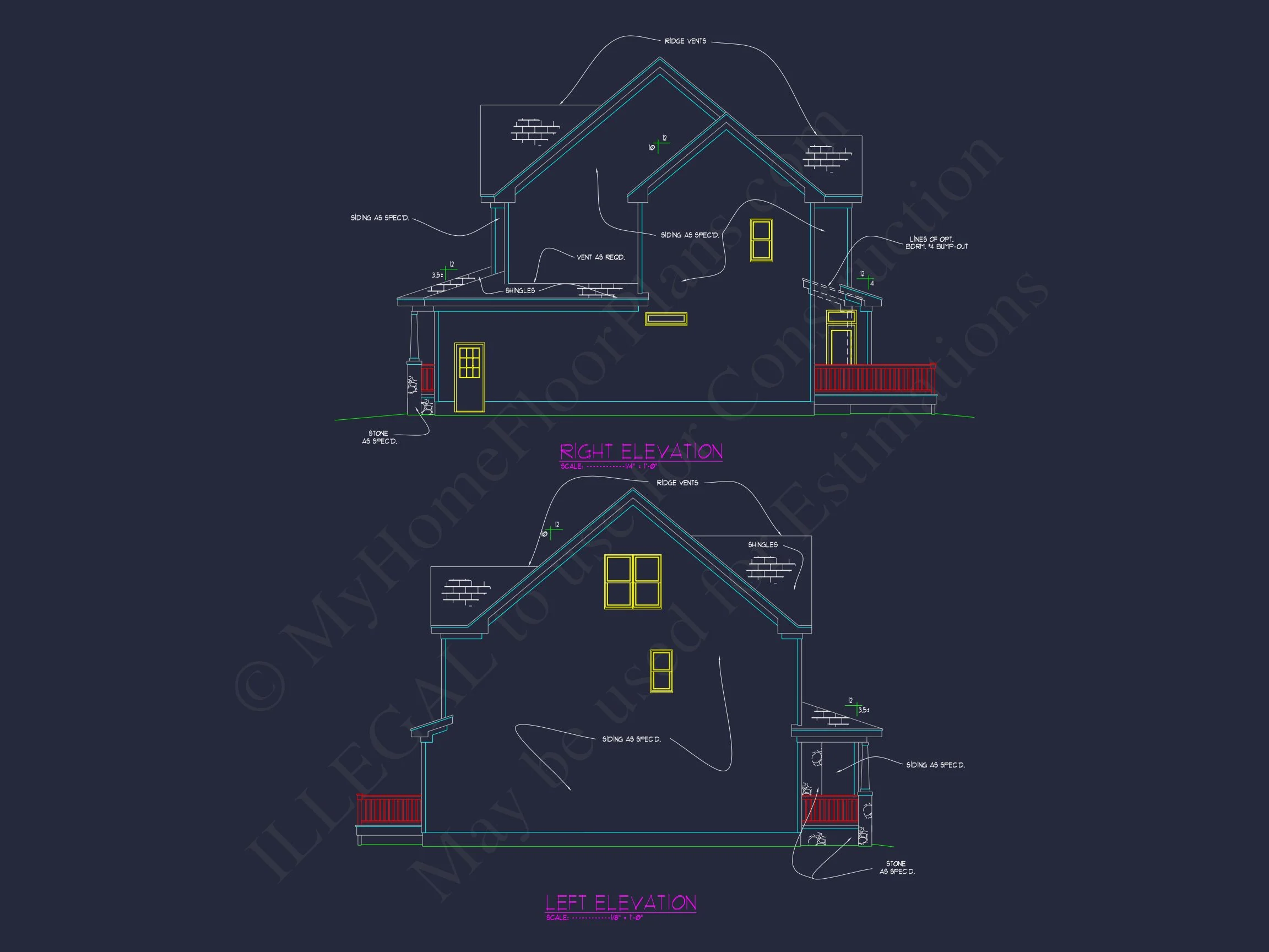 11-1923 HOUSE PLAN - Craftsman House Plan with Detailed Floor Plans, CAD Blueprints, and Unique Architecture Designs 4 Craftsman house Plan with Detailed Floor Plans, CAD Blueprints, and Unique Architecture Designs