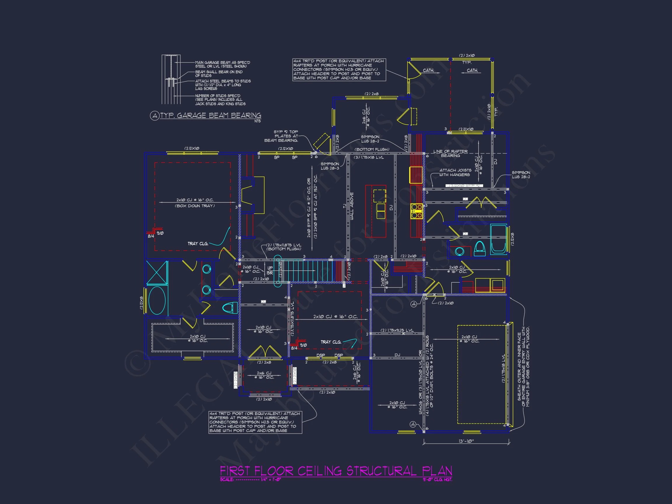 11-1908 HOUSE PLAN - Custom House Plan: Floor Plan, CAD Blueprint & Designs 14 Custom house Plan: Floor Plan, CAD Blueprint & Designs