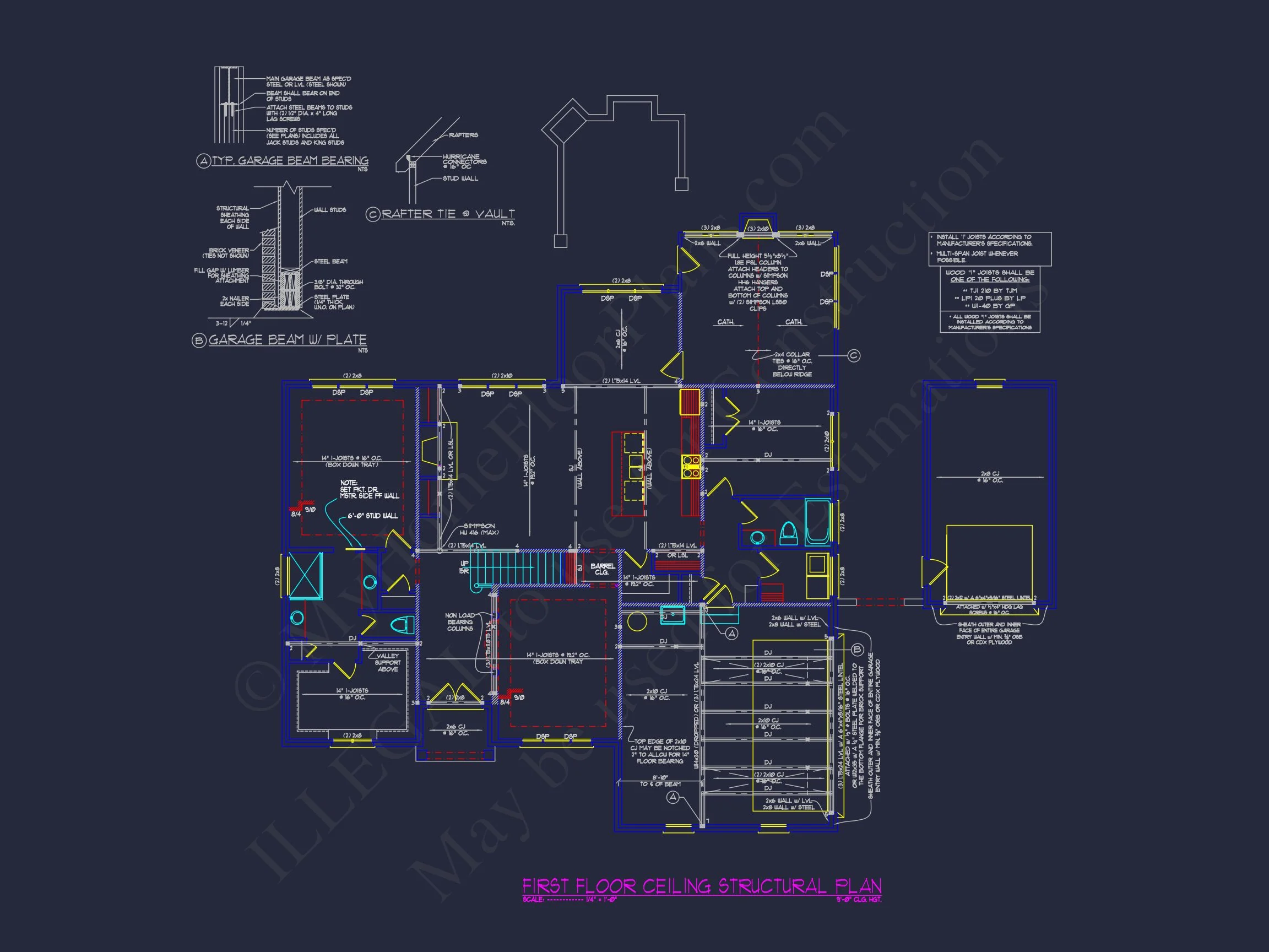 11-1771 HOUSE PLAN - French Country House Plan | Architectural Drafted Designs 10 Architectural Drafted Designs