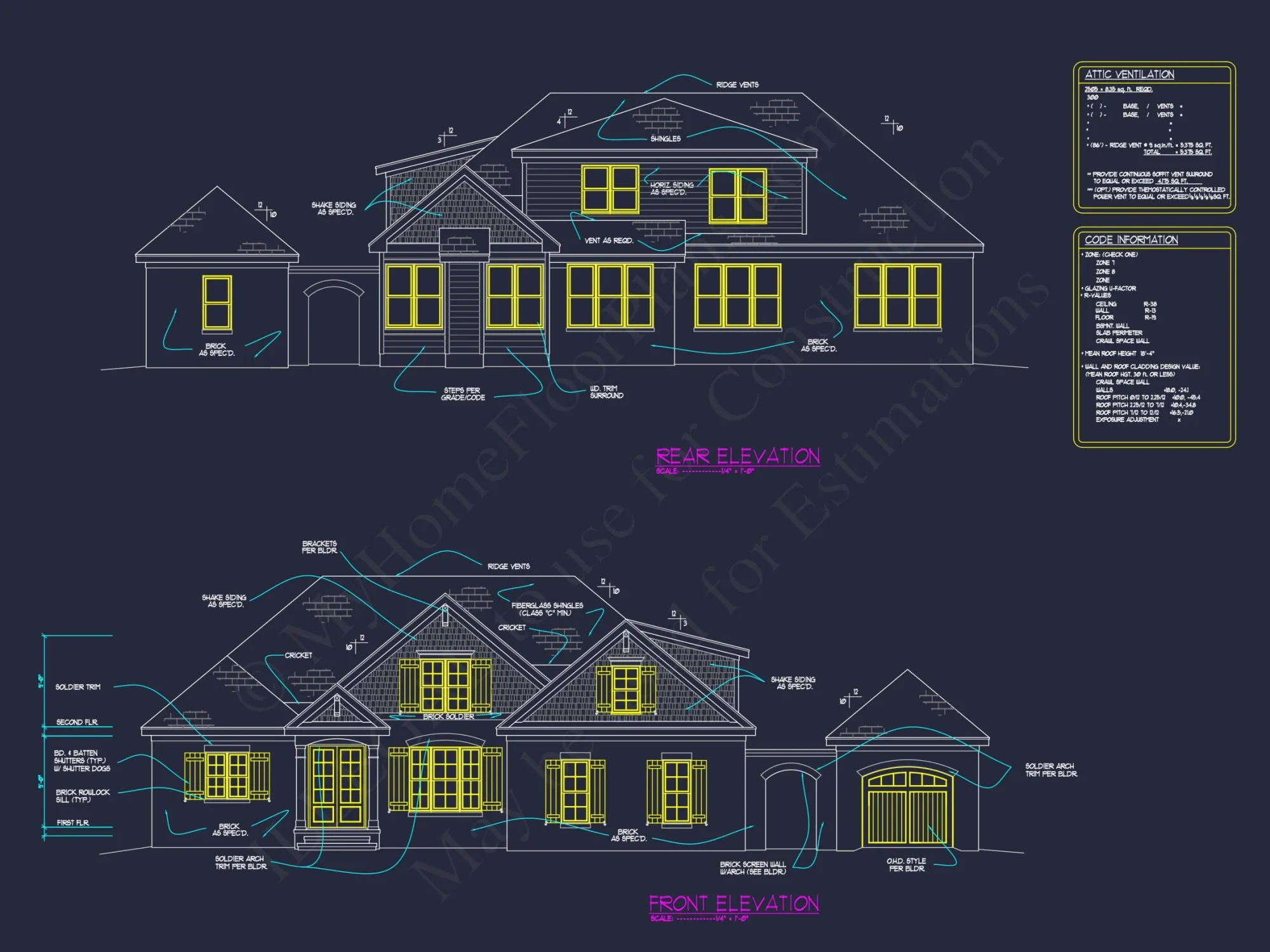 French Country house Plan