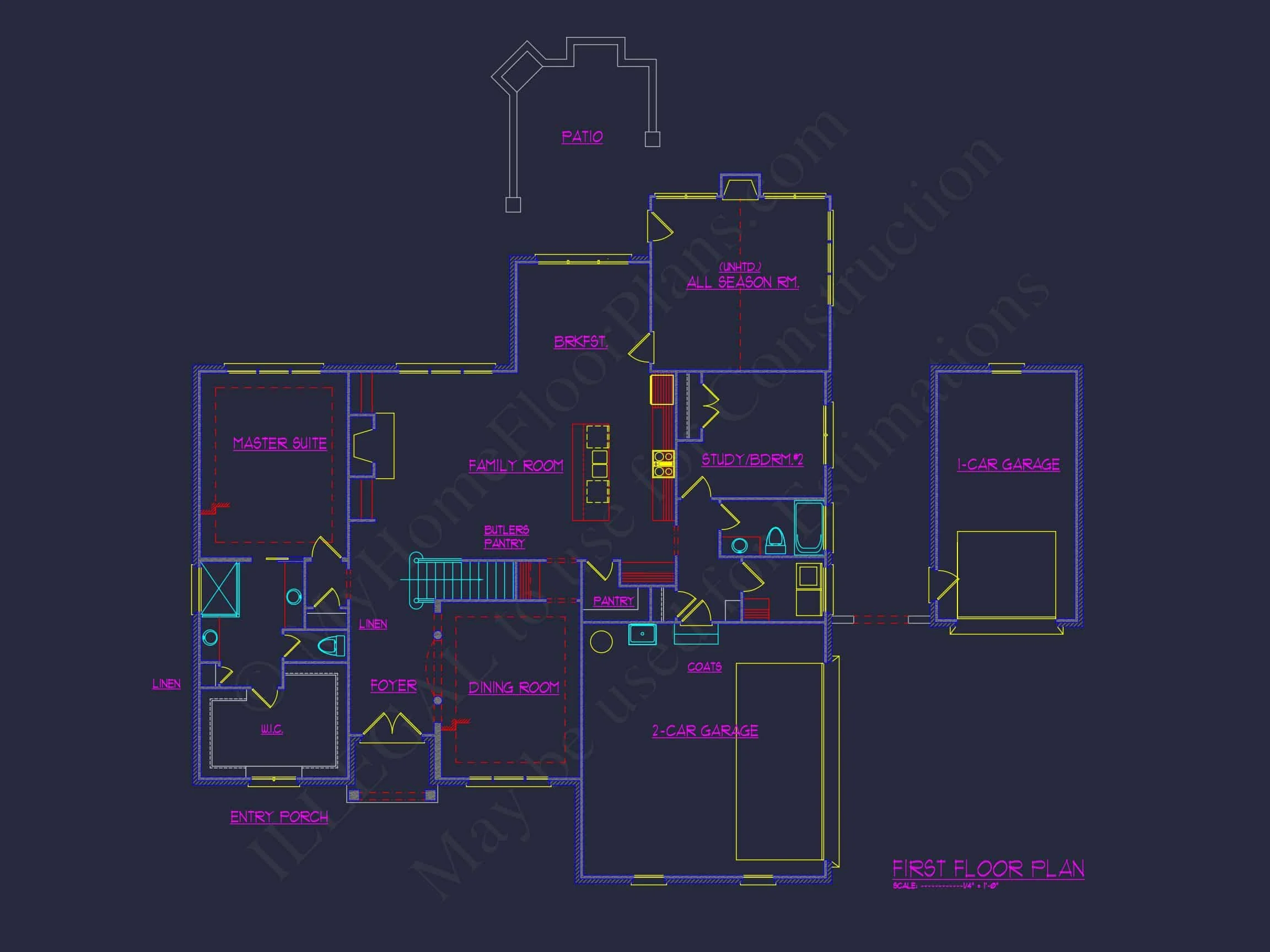11-1771 HOUSE PLAN - French Country House Plan | Architectural Drafted Designs 5 French Country house Plan