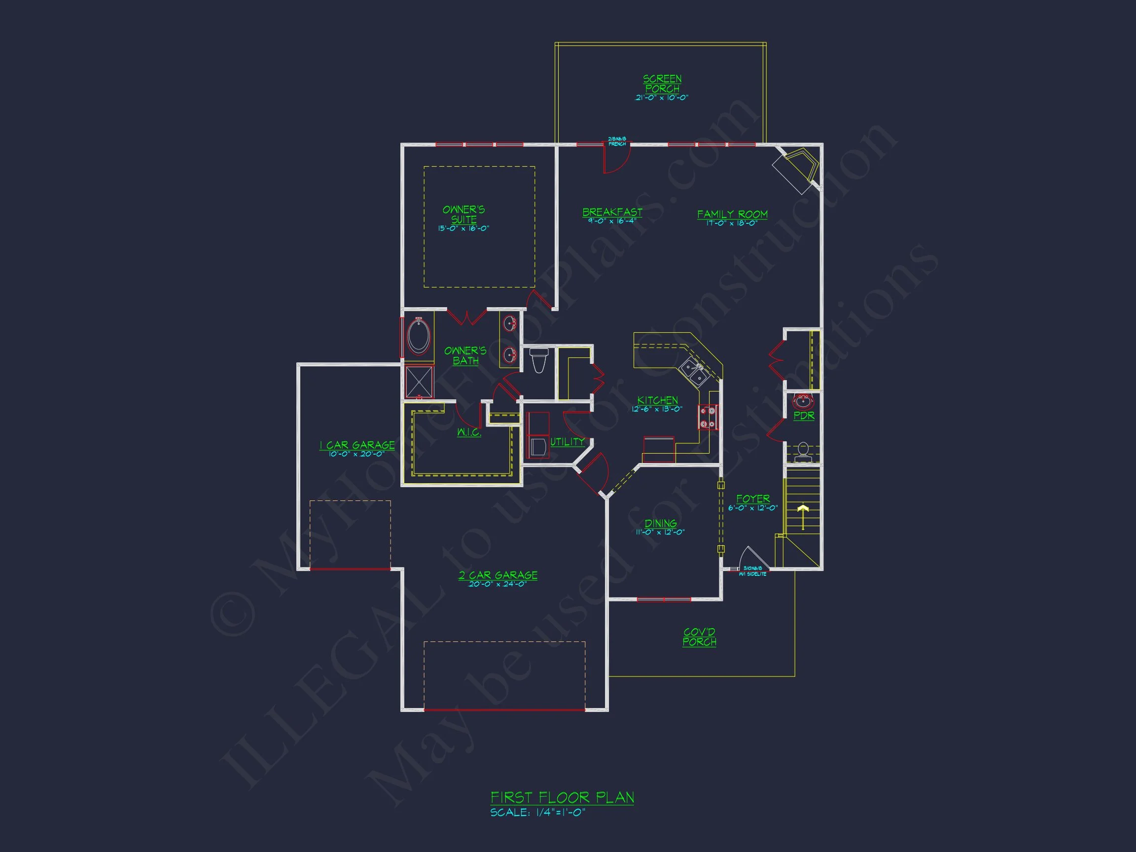 11-1732 HOUSE PLAN - Stunning House Floor Plan with CAD Designs and Blueprints 9 Stunning house Floor Plan with CAD Designs and Blueprints