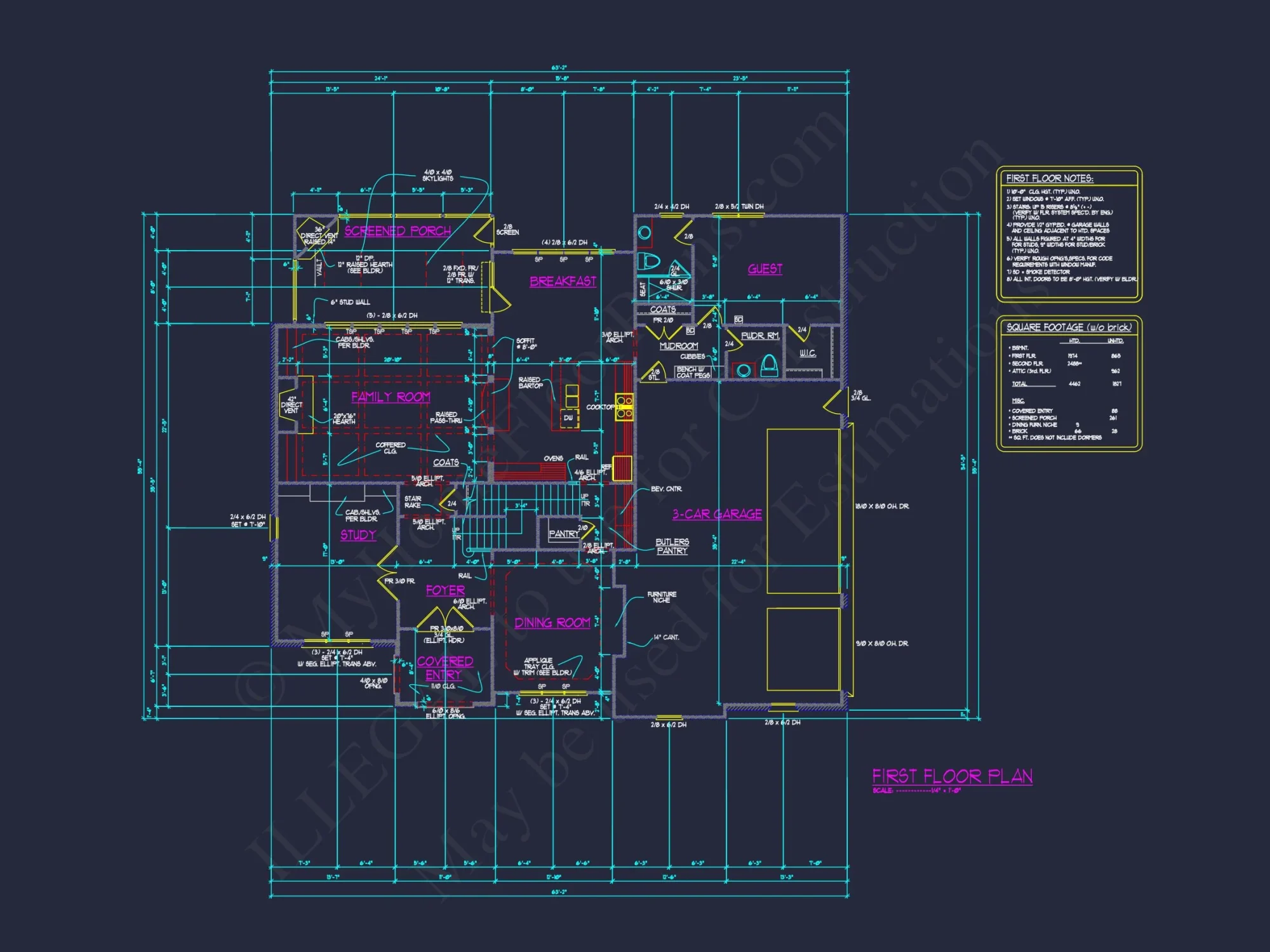 Elegant house Design: CAD Floor Plan and Architecture Blueprint