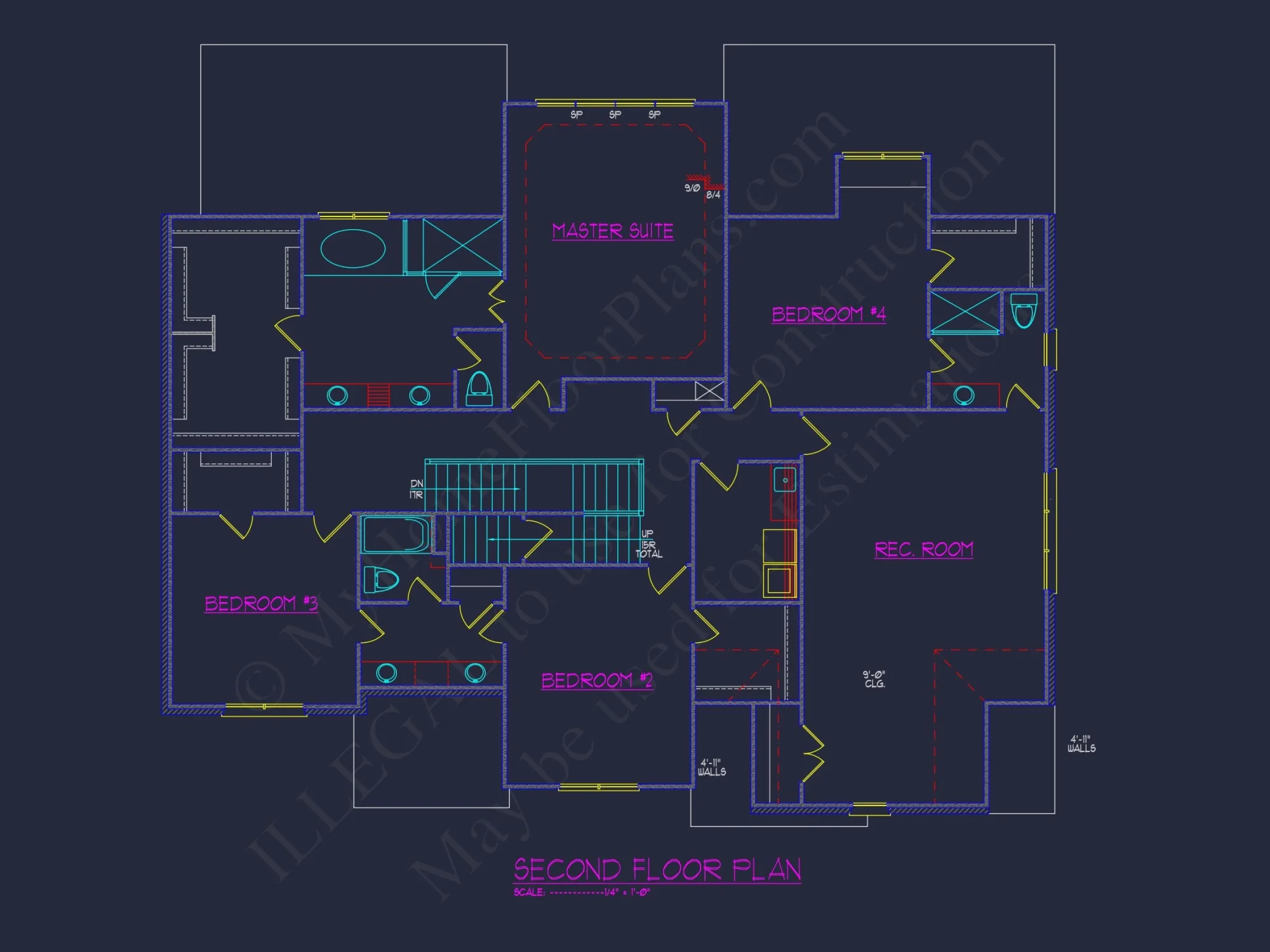 Elegant house Design: CAD Floor Plan and Architecture Blueprint