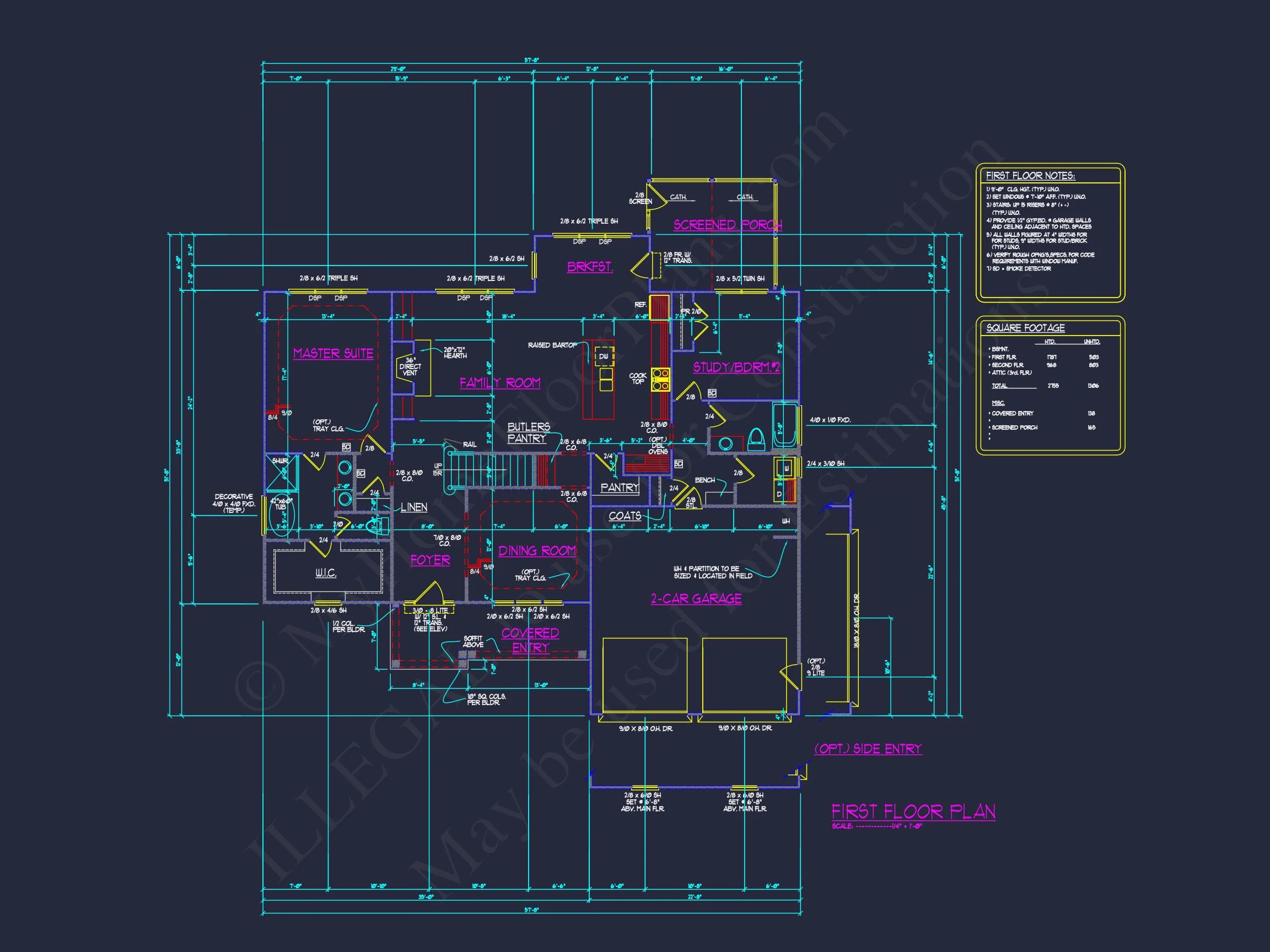 11-1692 HOUSE PLAN - Craftsman House Floor Plan: Elegant 2-Story CAD Designs 12 Craftsman house Floor Plan: Elegant 2-Story CAD Designs