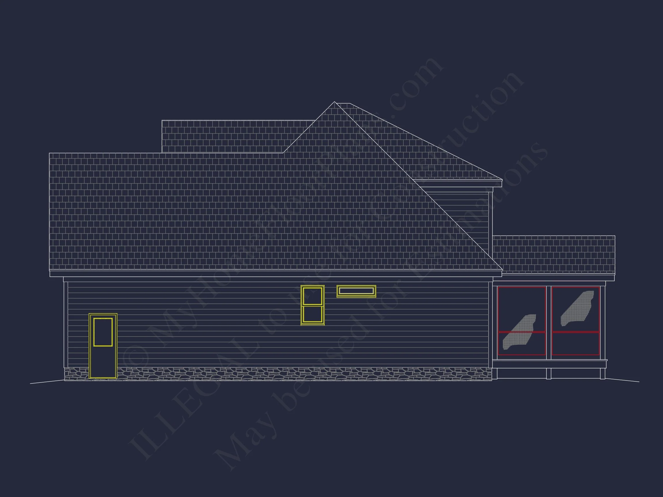 11-1692 HOUSE PLAN - Craftsman House Floor Plan: Elegant 2-Story CAD Designs 6 Craftsman house Floor Plan: Elegant 2-Story CAD Designs