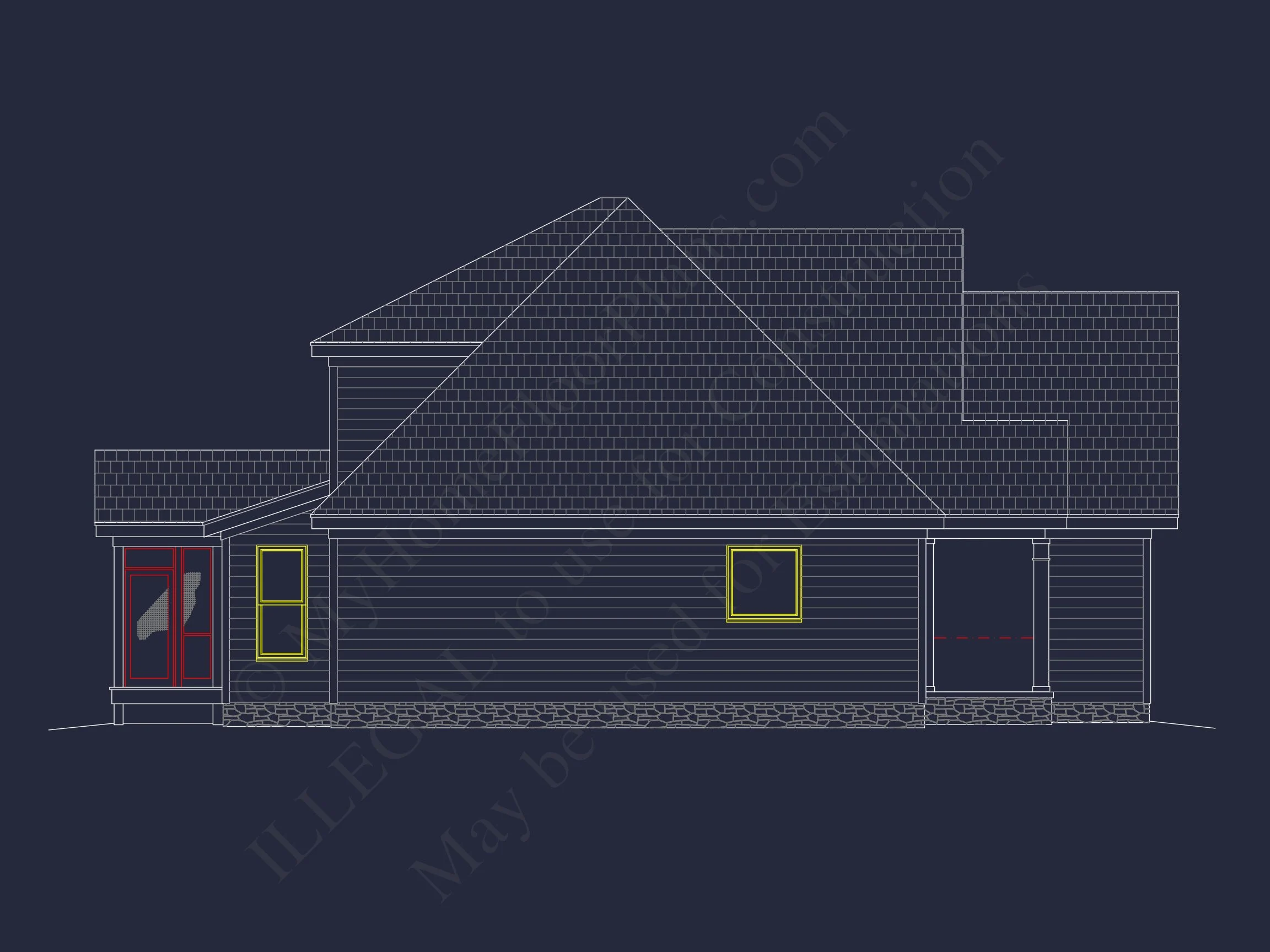 11-1692 HOUSE PLAN - Craftsman House Floor Plan: Elegant 2-Story CAD Designs 5 Craftsman house Floor Plan: Elegant 2-Story CAD Designs